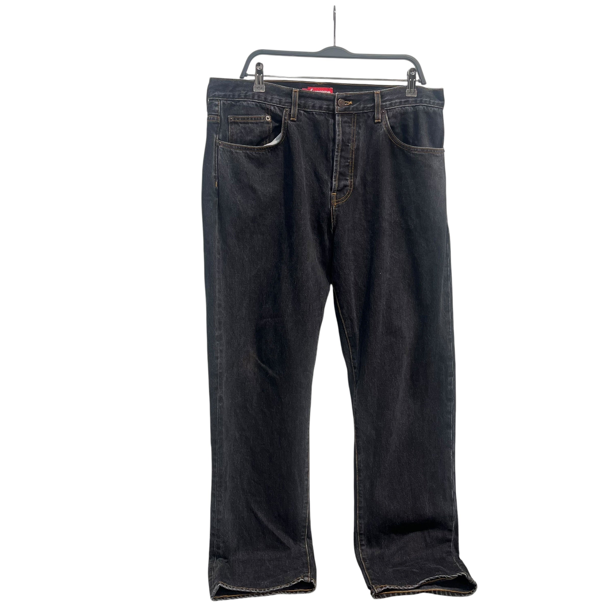 Supreme/Pants/36/Denim/BLK/BROWN STITCHING PANT view 1