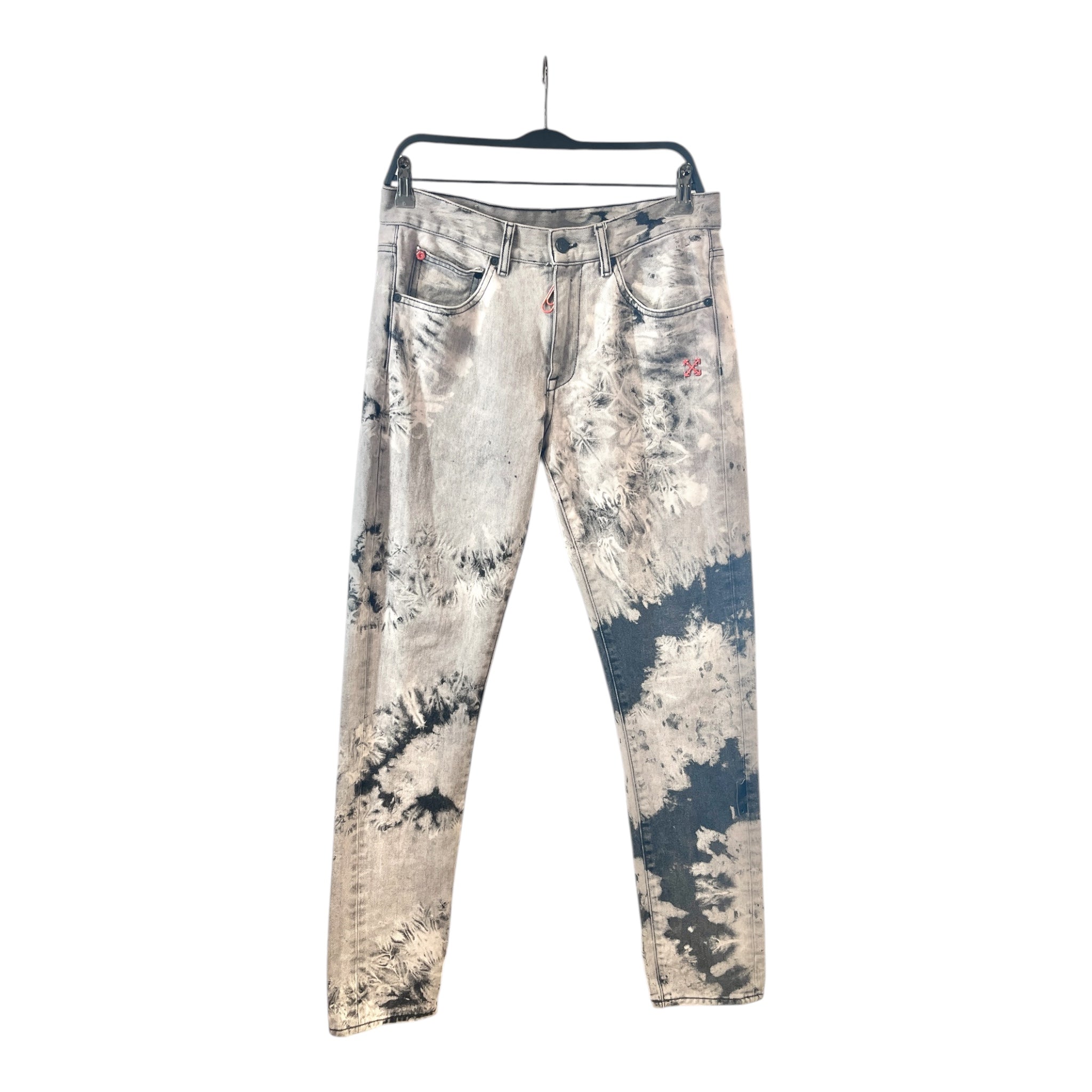 OFF-WHITE/Skinny Pants/S/Denim/GRY/Tie Dye Pants view 1
