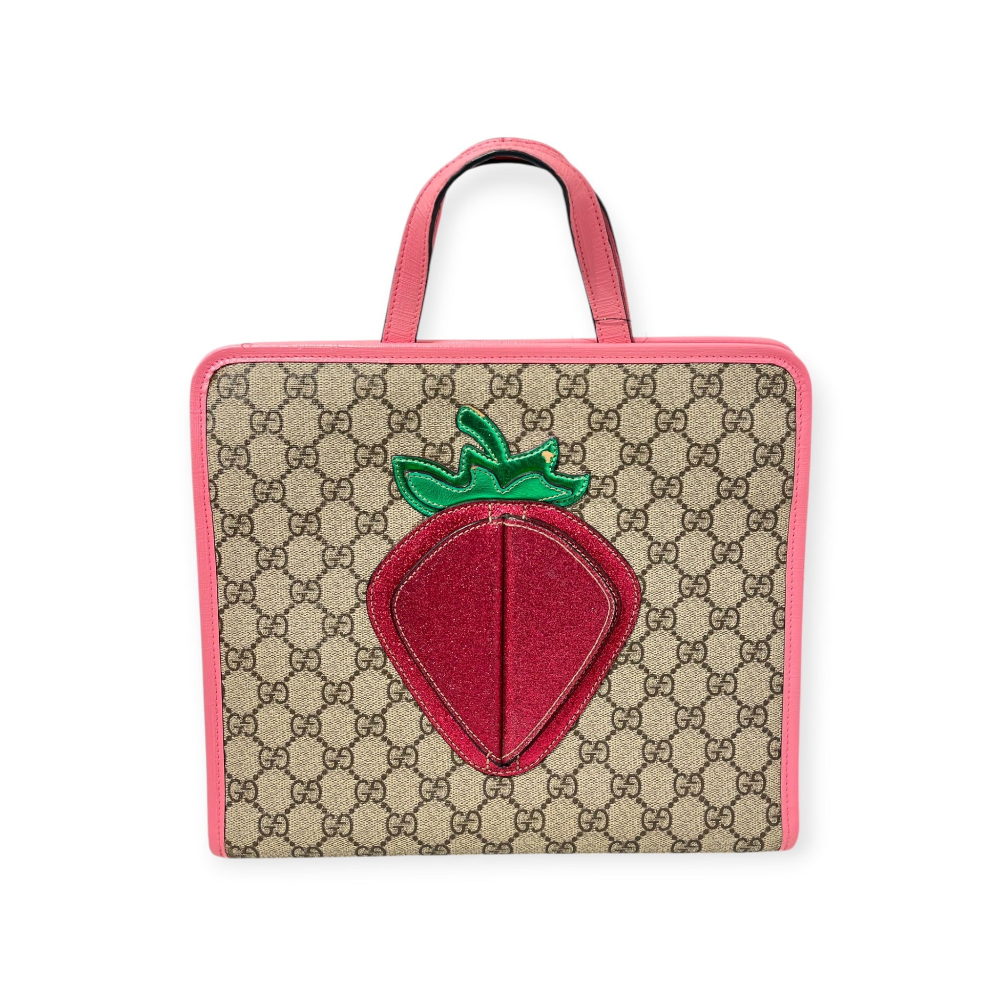 GUCCI/Tote Bag/3D STRAWBERRY CANVAS TOTE view 1