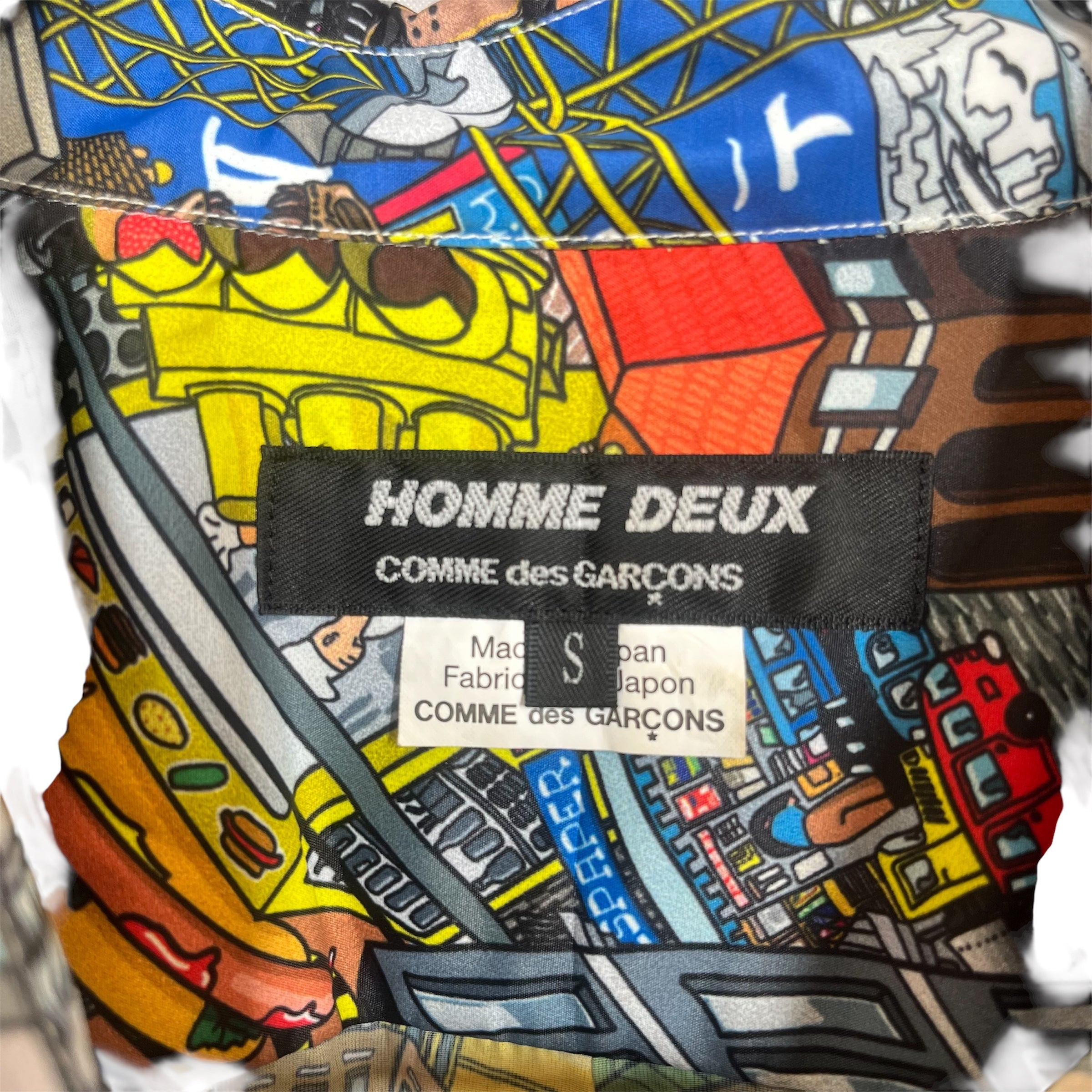 COMME des GARCONS HOMME DEUX/LS Shirt/S/Polyester/MLT/All Over Print/SS19 Cartoon LS Shirt view 3