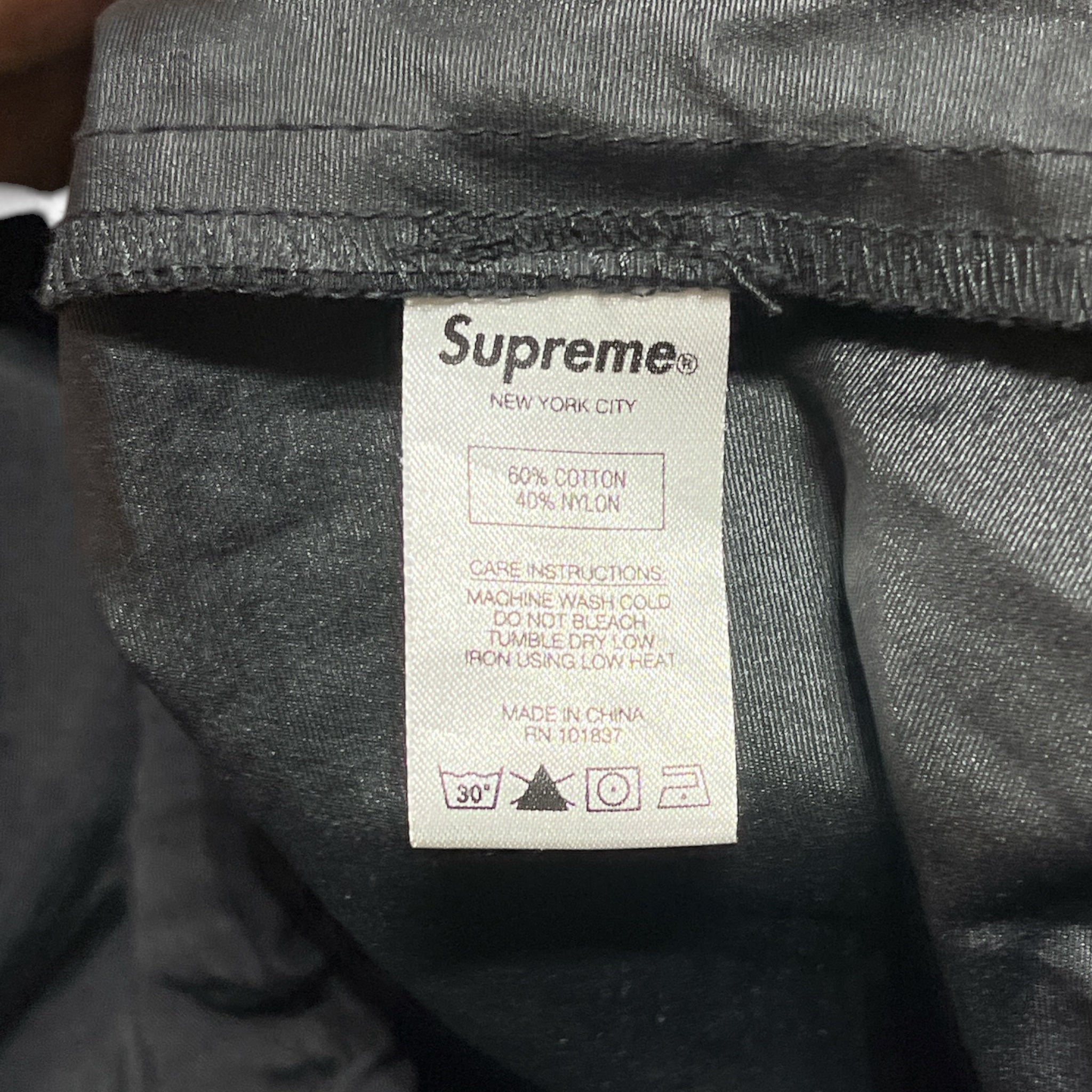 Supreme/Windbreaker/L/Nylon/BLK/Heavy Nylon Anorak view 5