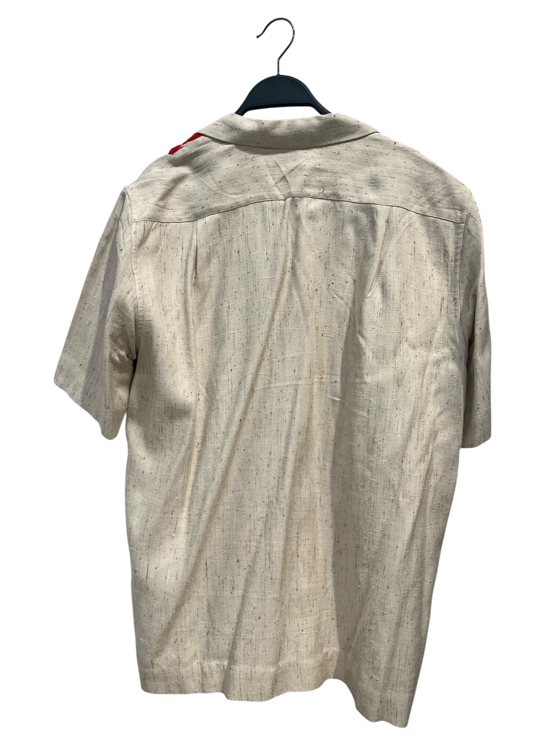 DRIES VAN NOTEN/SS Shirt/50/CRM/BEADED CAMP COLLAR SHIRT view 2