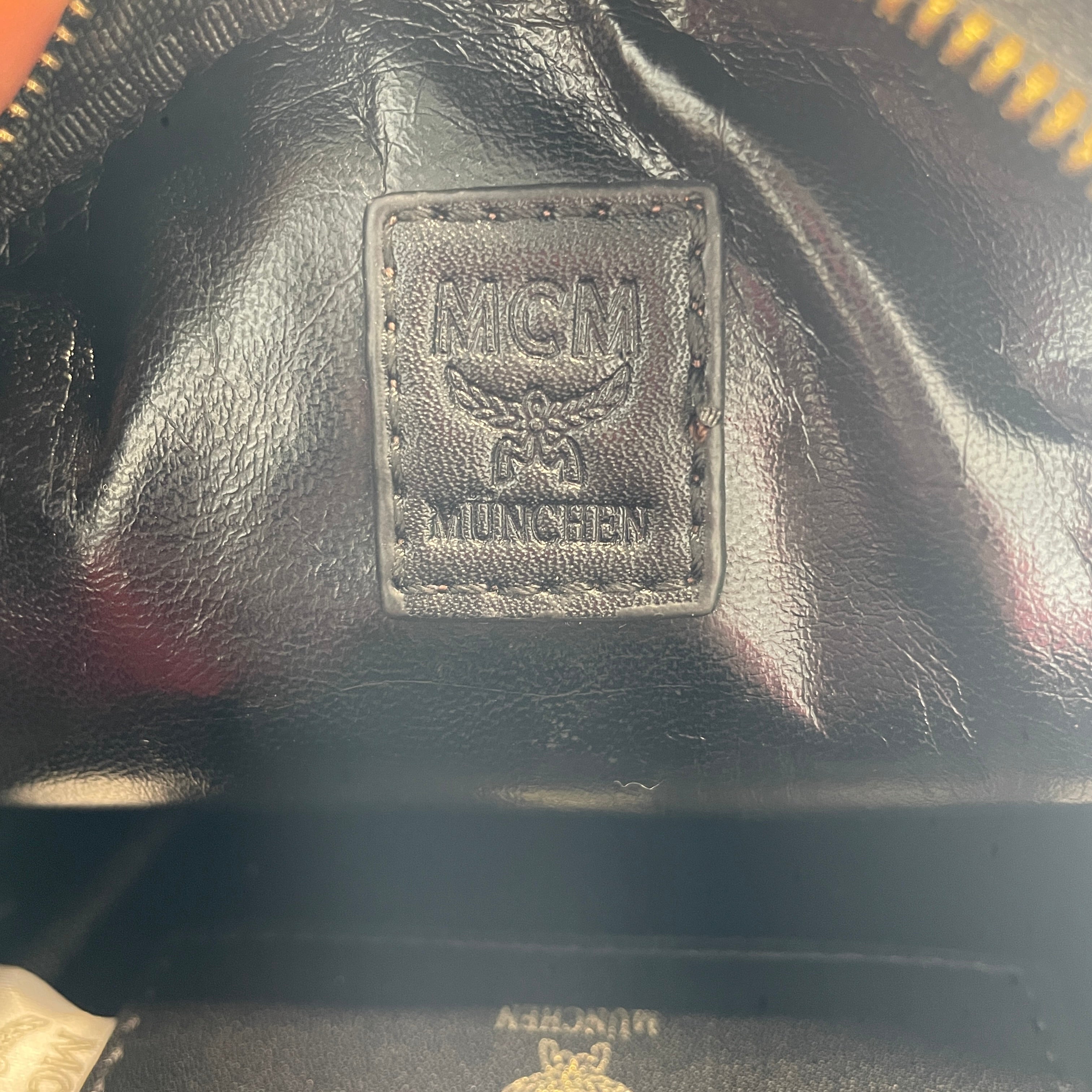 MCM/Backpack/Monogram/Leather/BLK/GLD STUDDED MINI BCKPCK view 4