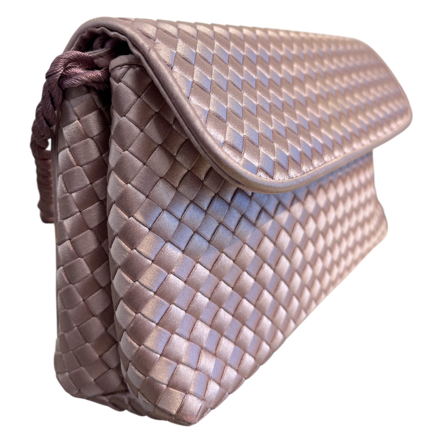 BOTTEGA VENETA/Hand Bag/PNK/BOTTEGA INTRECCIATO SATIN BAG view 4