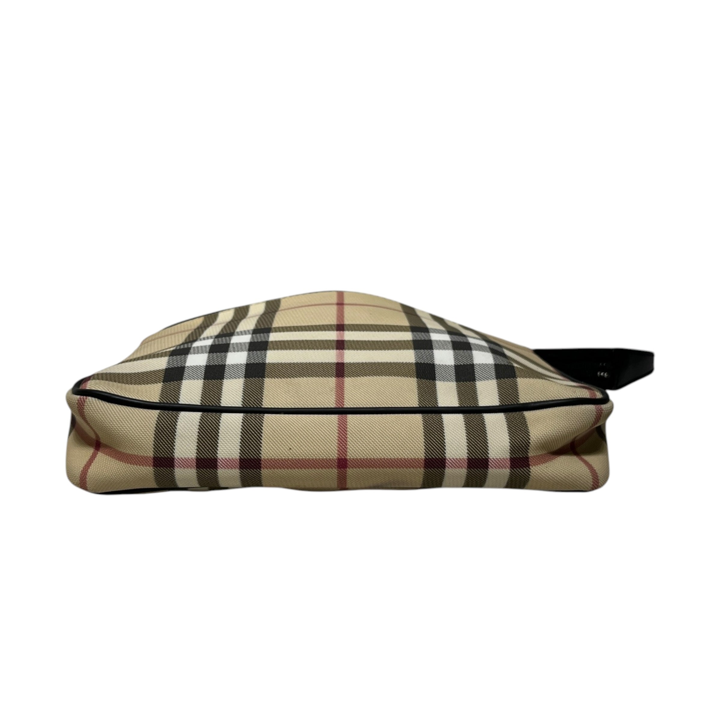 BURBERRY/Hand Bag/Plaid/Leather/BEG/ view 3