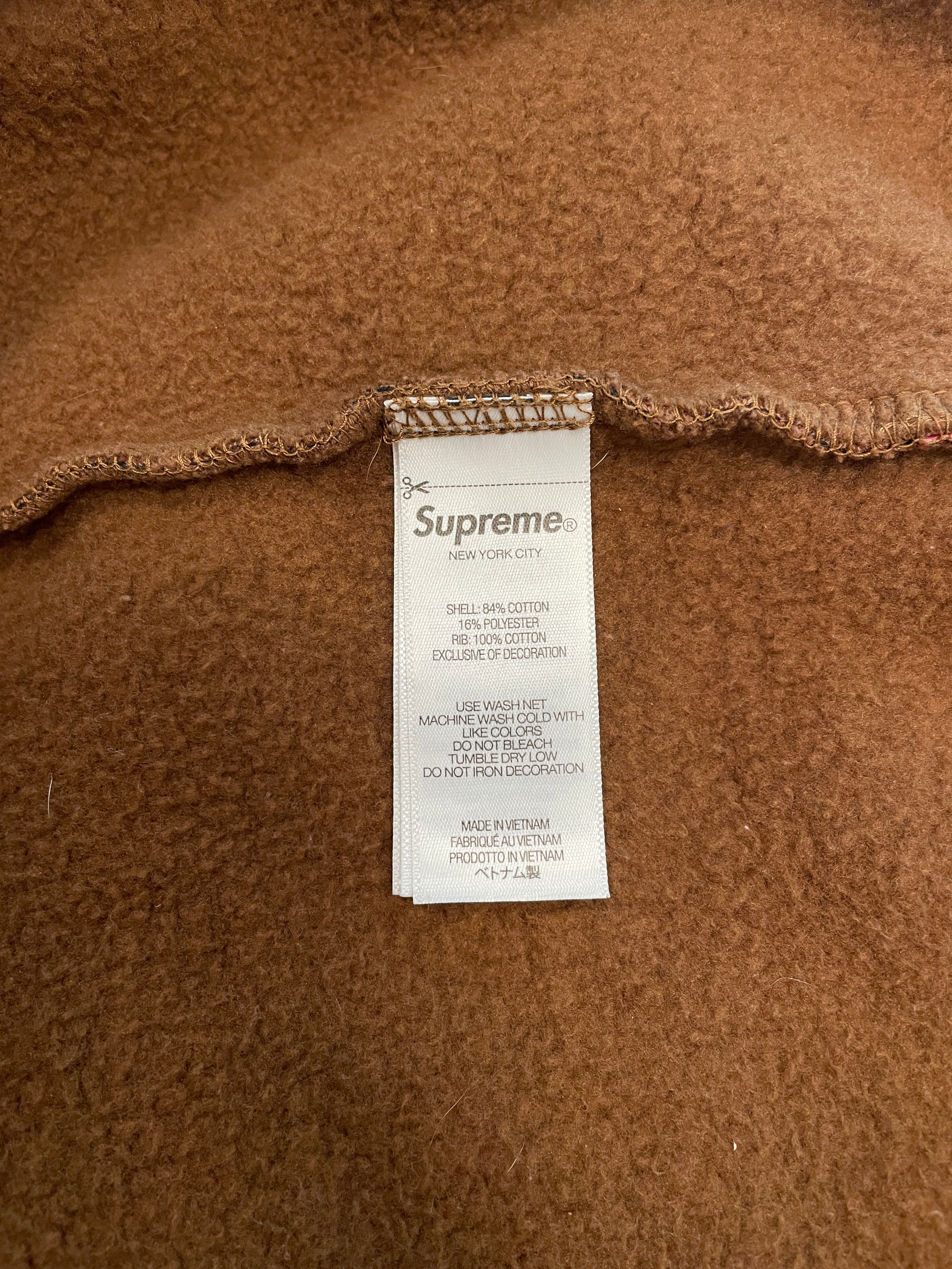 Supreme/Hoodie/L/Animal Pattern/Cotton/BRW/BLK TIGER STRIPES/BLK LOGO BOX view 5