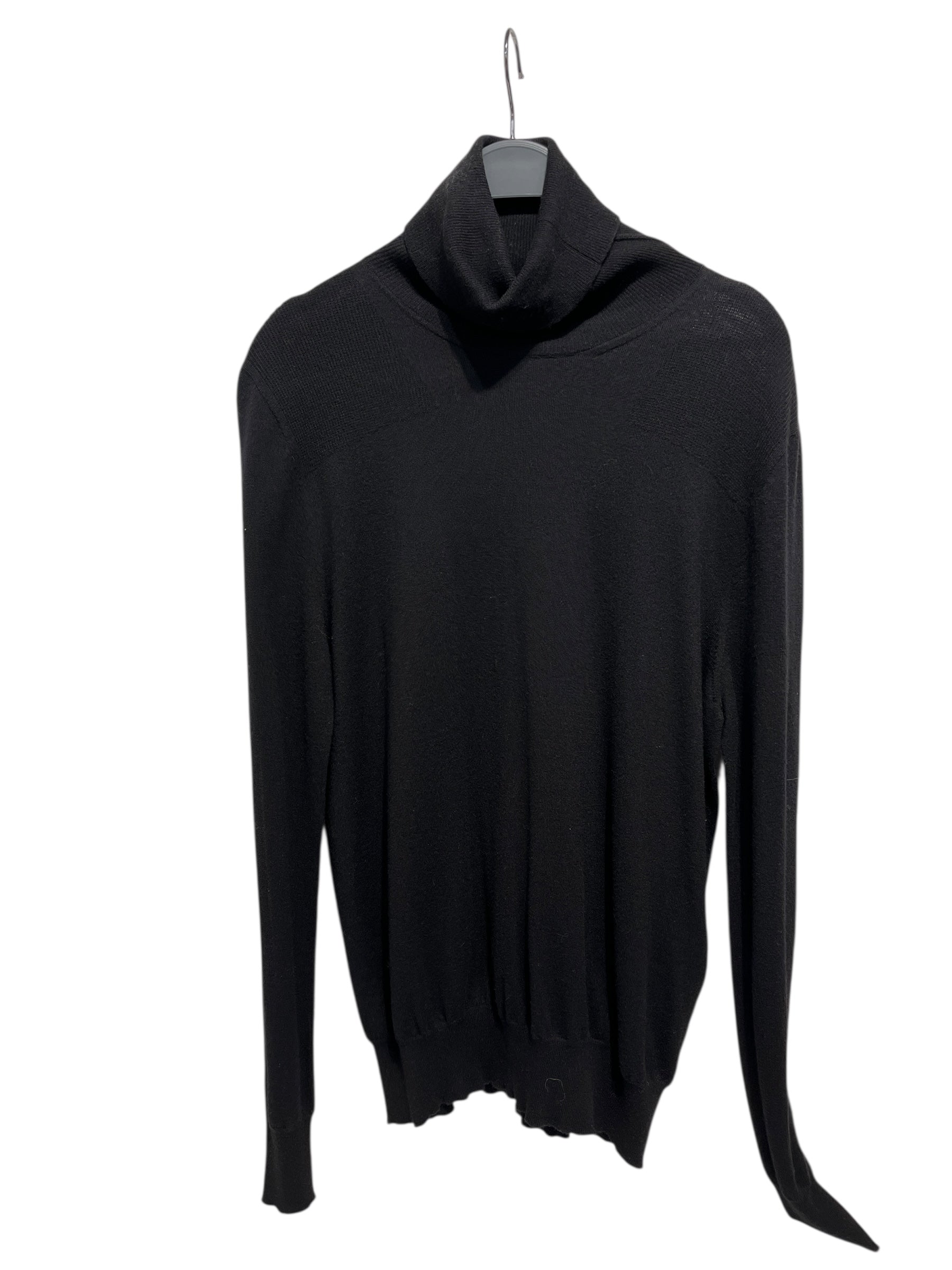 AMIRI/LS T-Shirt/S/Wool/BLK/Turtle Neck/ view 1