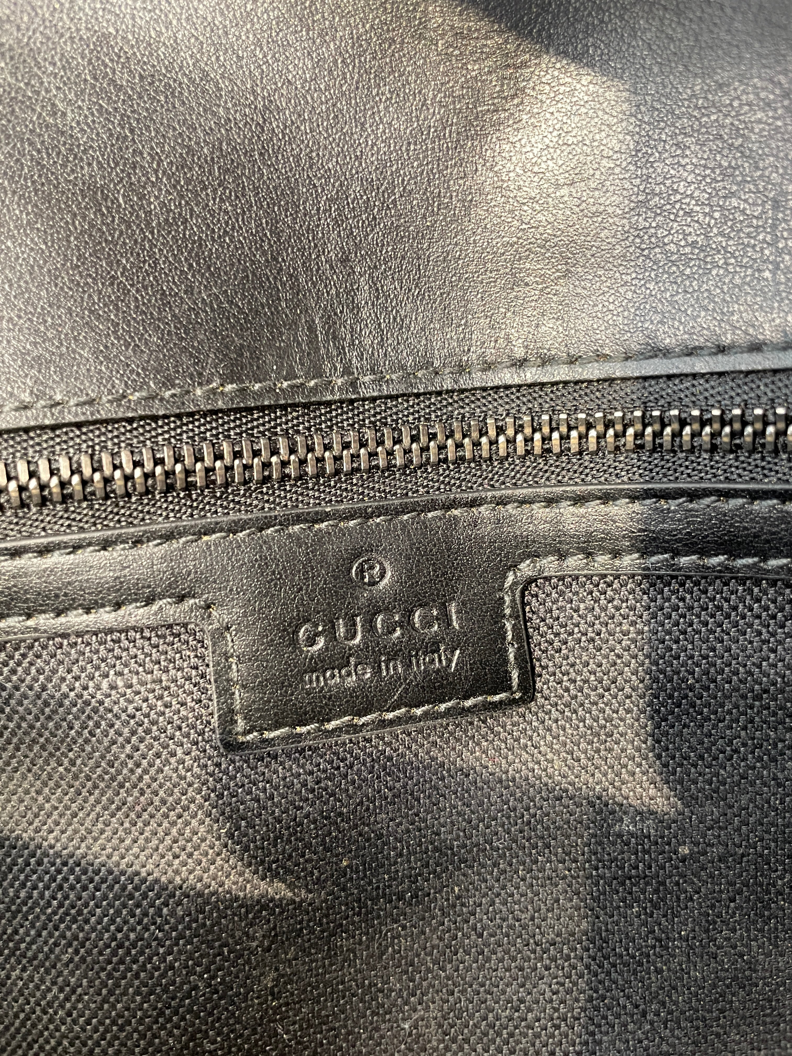GUCCI/Bag/Leather/BLK/GUCCI LEATHER HAND BAG view 7