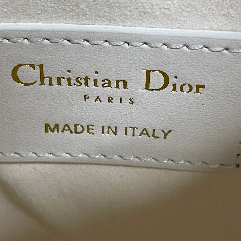 Christian Dior/Basket Bag/Graphic/Leather/WHT/VIBE MICRO BAG