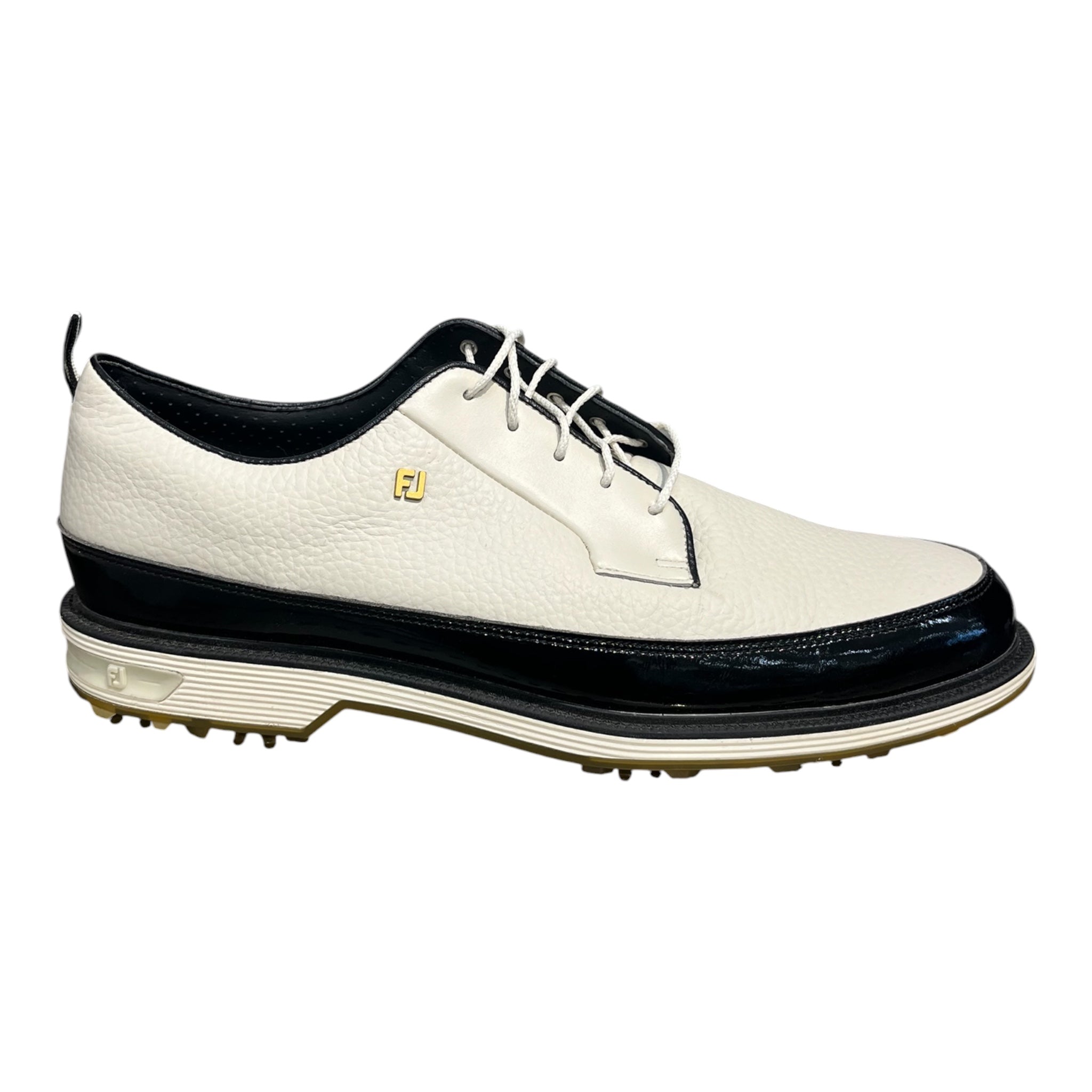AIME LEON DORE/FOOTJOY(FJ)/Low-Sneakers/US 11.5/Leather/WHT/BLACK ACCENTS GOLD TIP LACE view 4