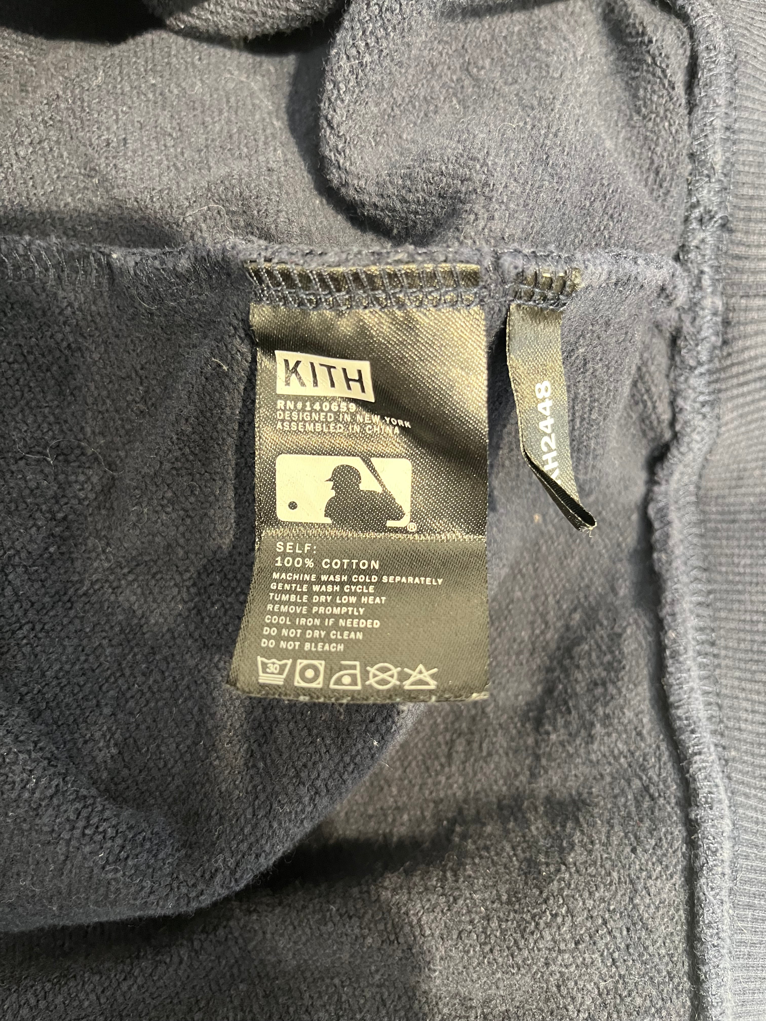 KITH/Hoodie/L/Cotton/NVY/YANKEE LOGO BACK PATCH LOGO view 4