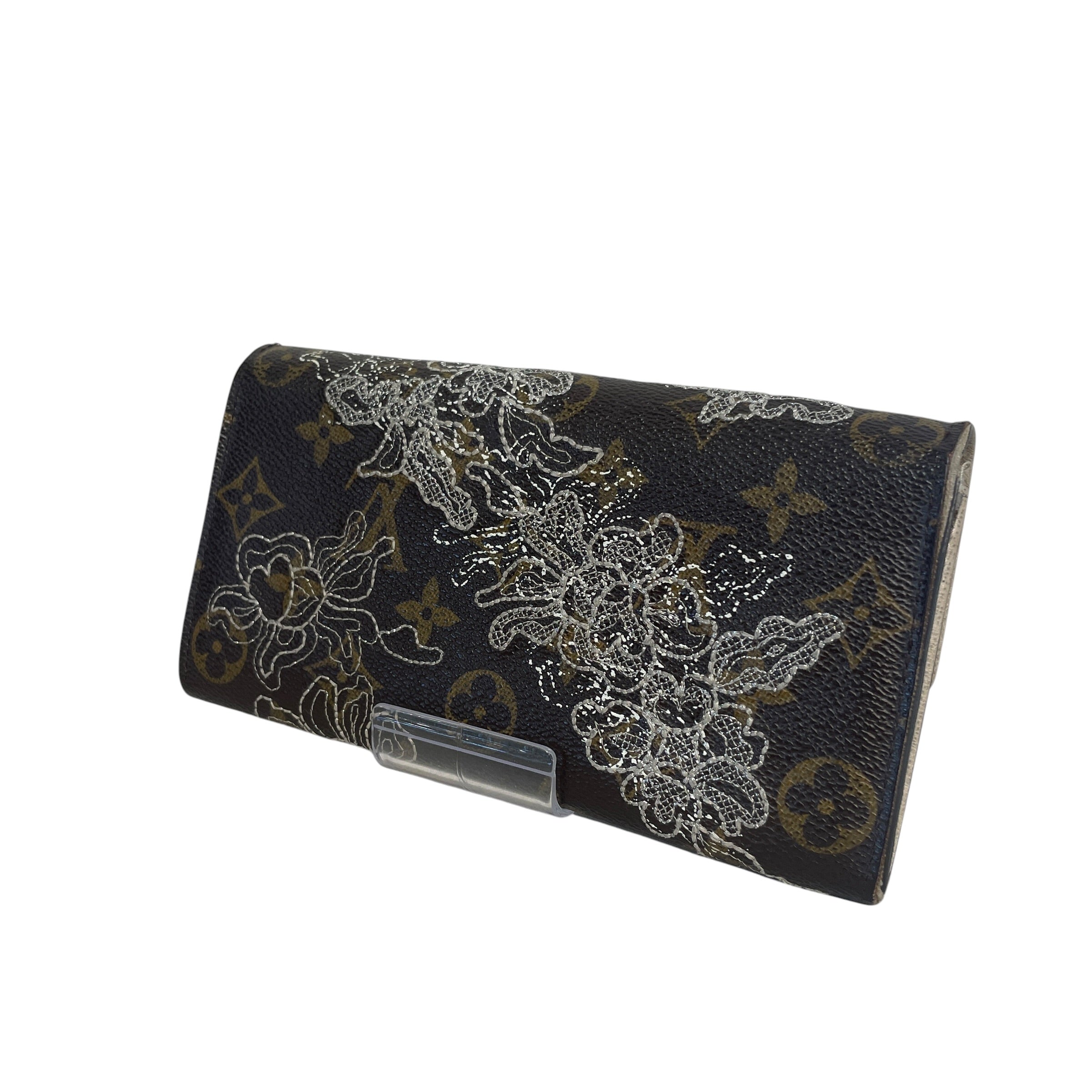 LOUIS VUITTON/Long Wallet/Monogram/Leather/BRW/L's/Limited Edition Dentelle Sarah view 2