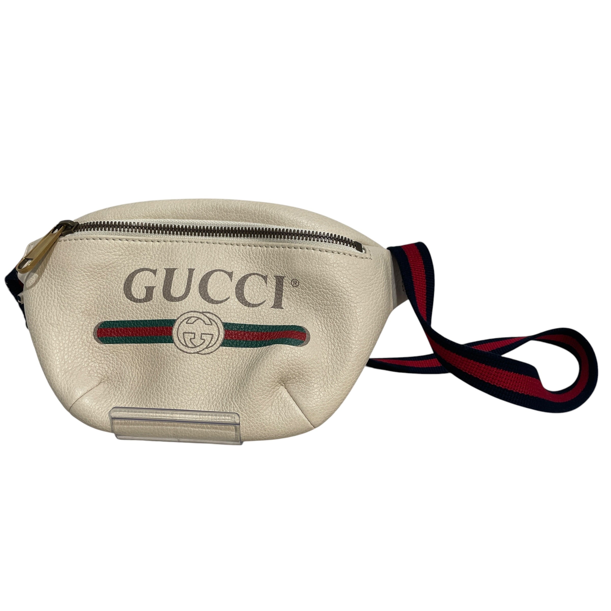 GUCCI/Fanny Pack/Graphic/Leather/WHT/Logo Belt Bag view 1