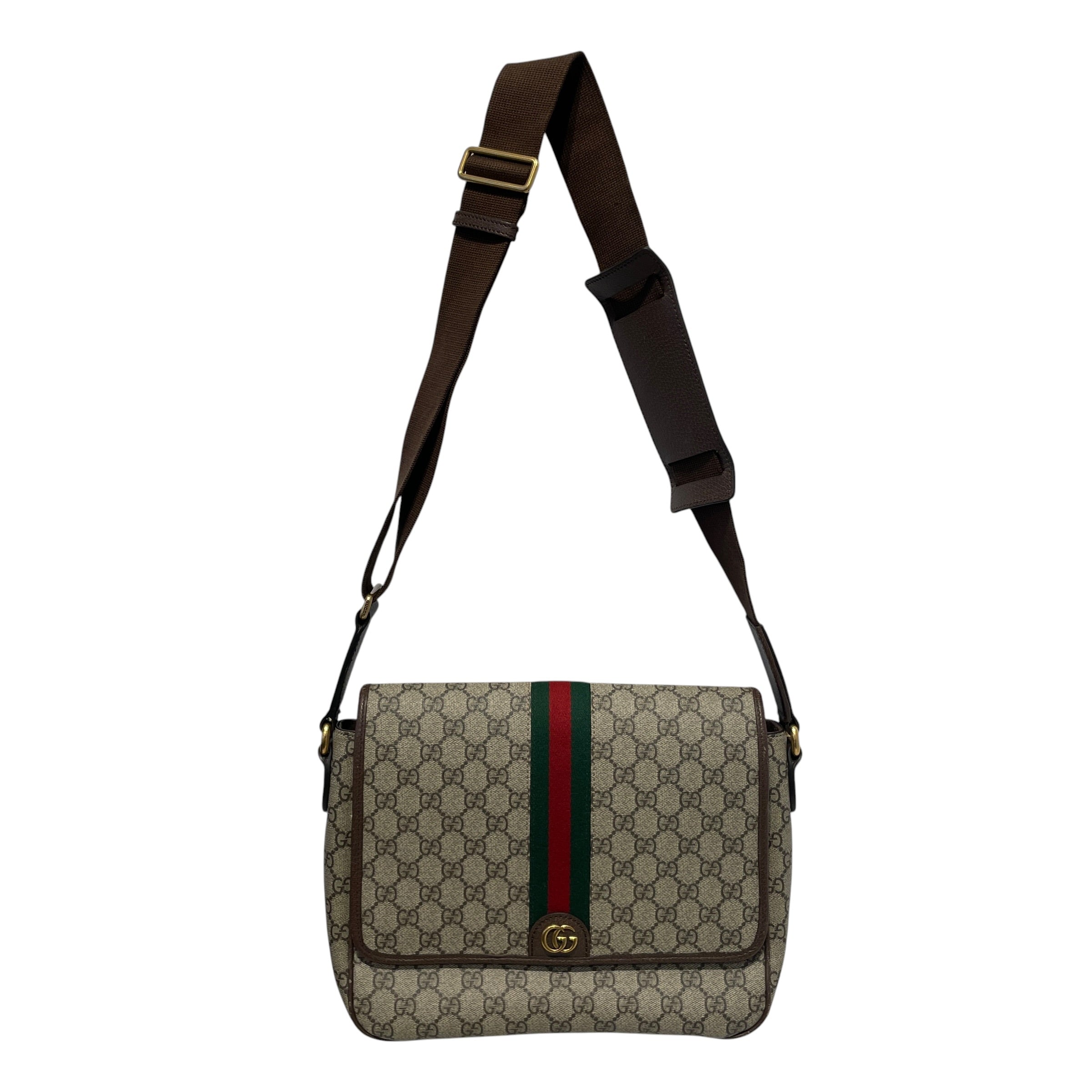 GUCCI/Cross Body Bag/Leather/BRW/OPHIDIA GG SUPREME MESSENGER view 1