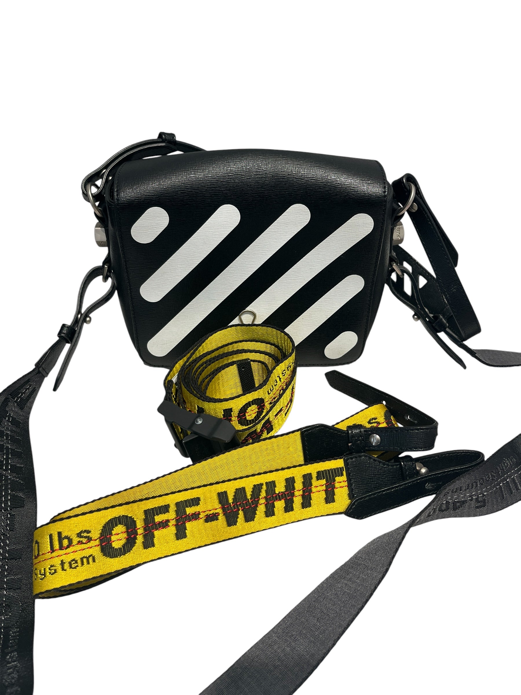 OFF-WHITE/Cross Body Bag/Leather/BLK/ view 8