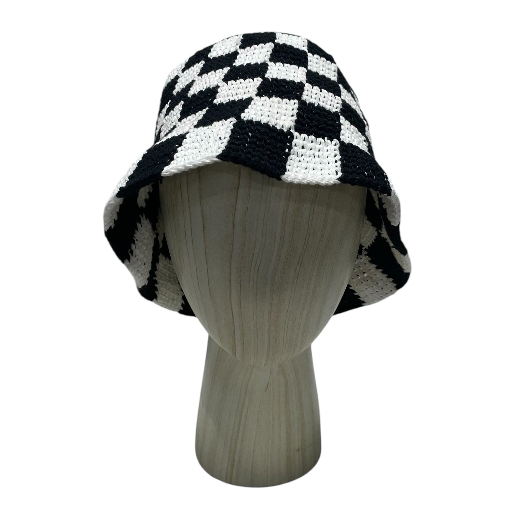 AMIRI/Bucket Hat/Cotton/BLK/white check view 1