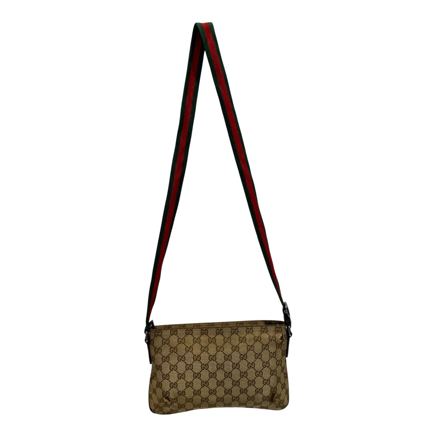 GUCCI/Cross Body Bag/Monogram/Cotton/BRW/Gucci GG Canvas Messenger Bag view 2