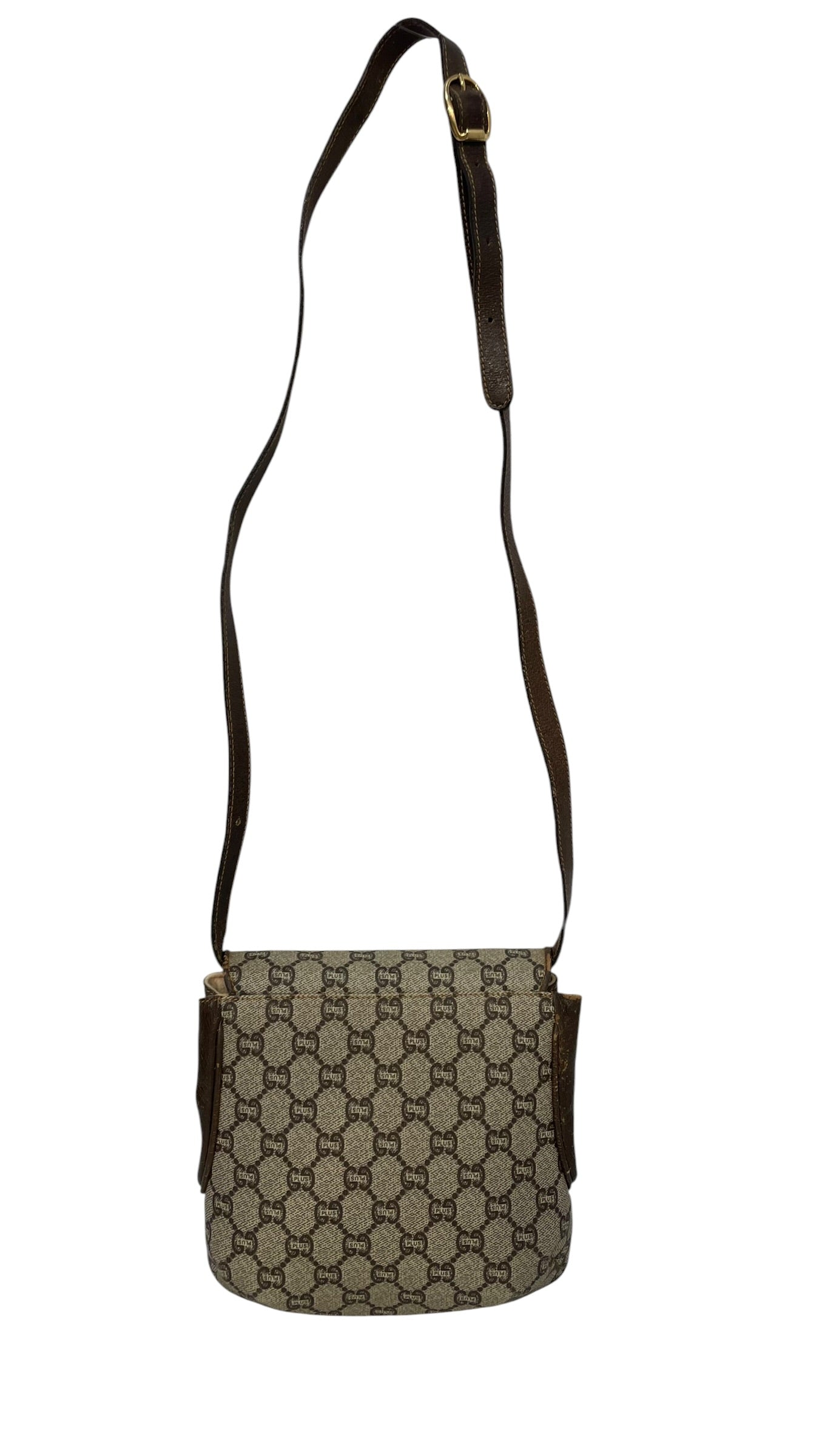 GUCCI/Cross Body Bag/Monogram/Leather/BRW/VINTAGE GG PLUS view 2