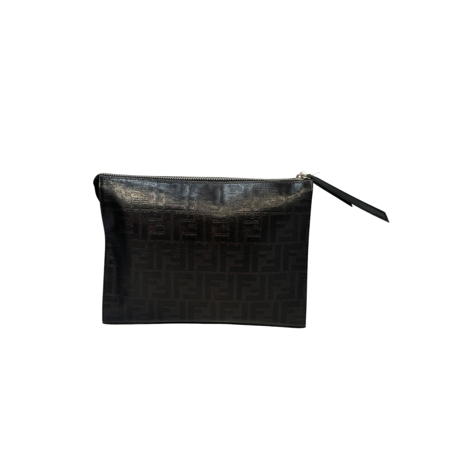 FENDI/Clutch Bag/Monogram/BLK/Zucca Coated Canvas Pouch view 2