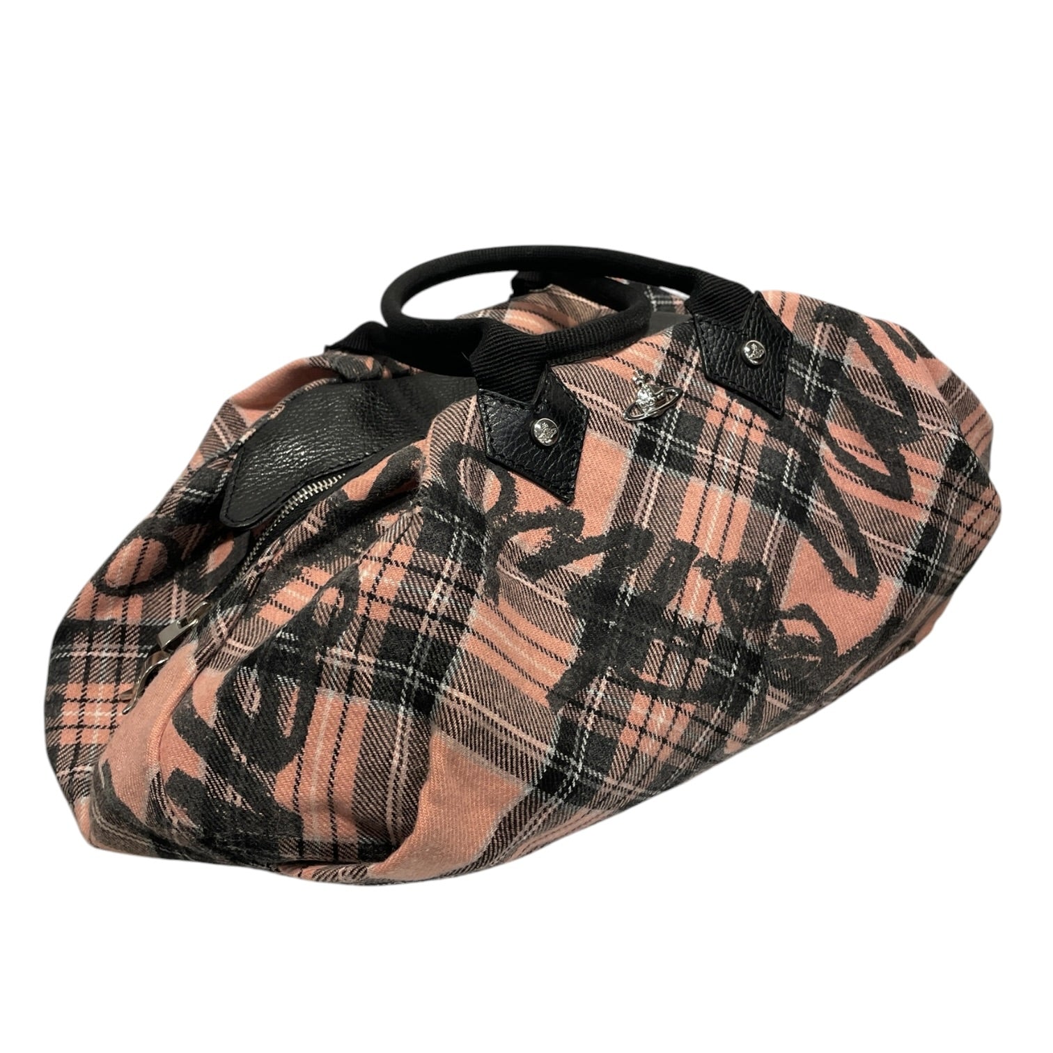Vivienne Westwood/Hand Bag/Plaid/Cotton/PNK/Punk TarTan Graffiti Bag view 3