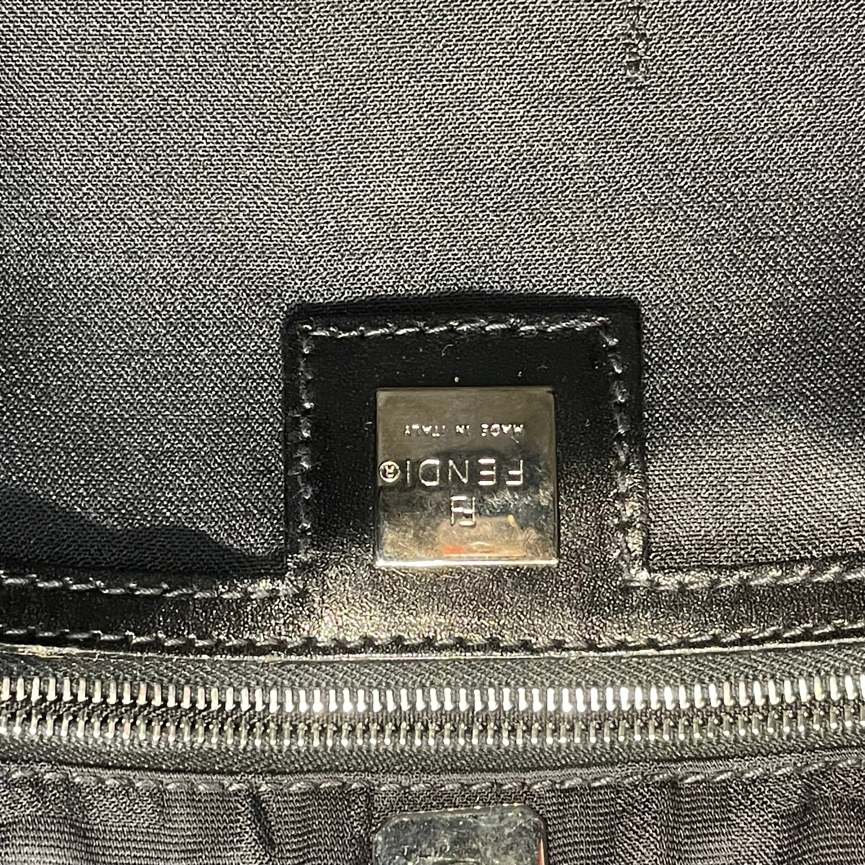 FENDI/Hand Bag/Monogram/Cotton/BLK/zucca shoulder bag view 5