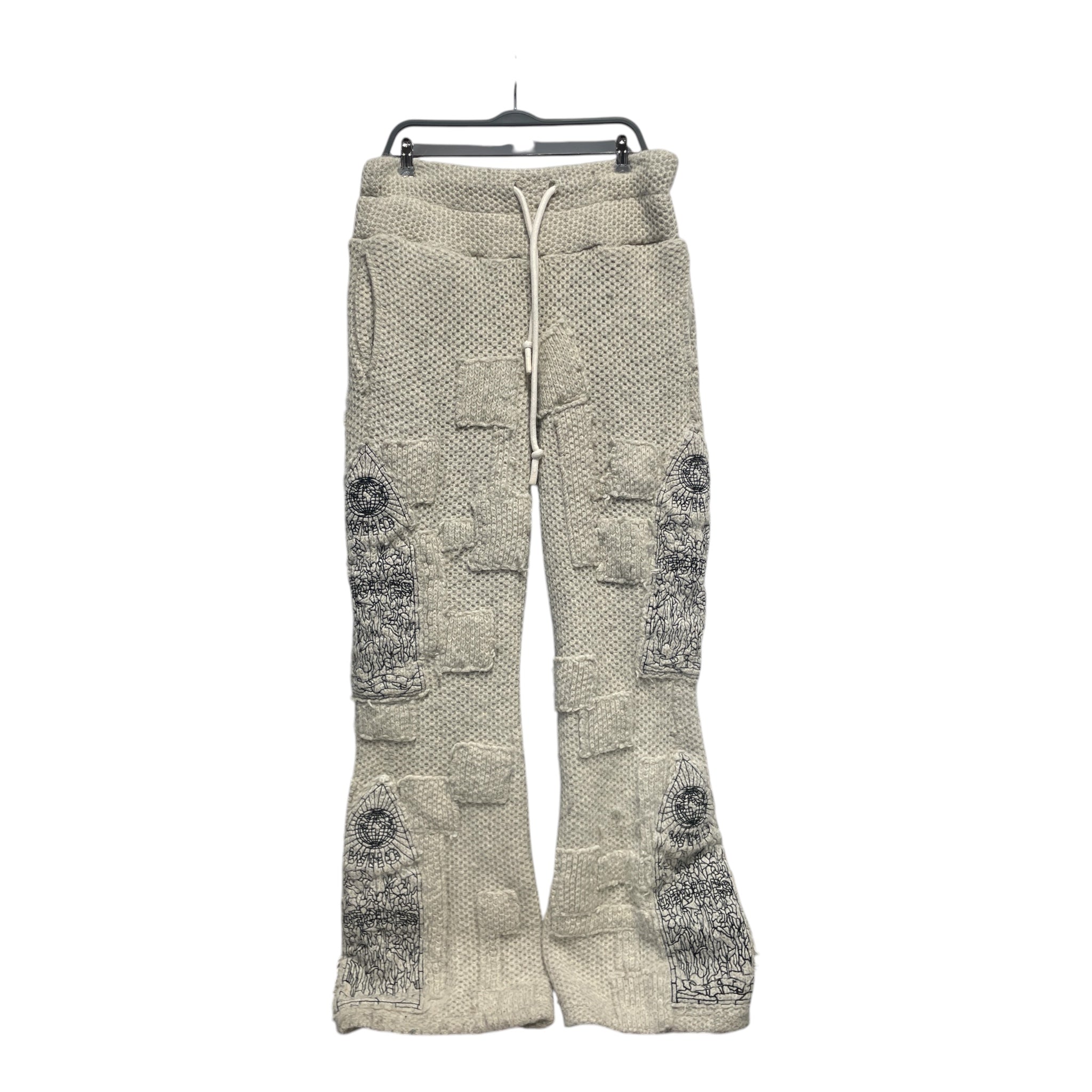 WHO DECIDES WAR/Straight Pants/36/Wool/CRM/Low-rise/ view 1