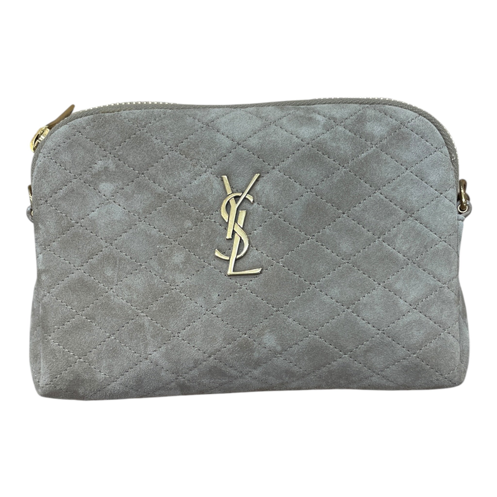 YVES SAINT LAURENT/Cross Body Bag/Suede/CRM/entrupy: VK68B92 view 1