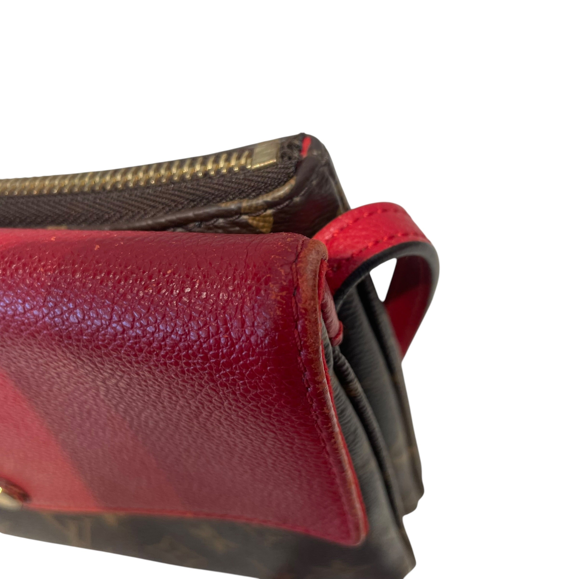 LOUIS VUITTON/Pouch/Monogram/Leather/RED/Monogram Twice Pouchette view 8