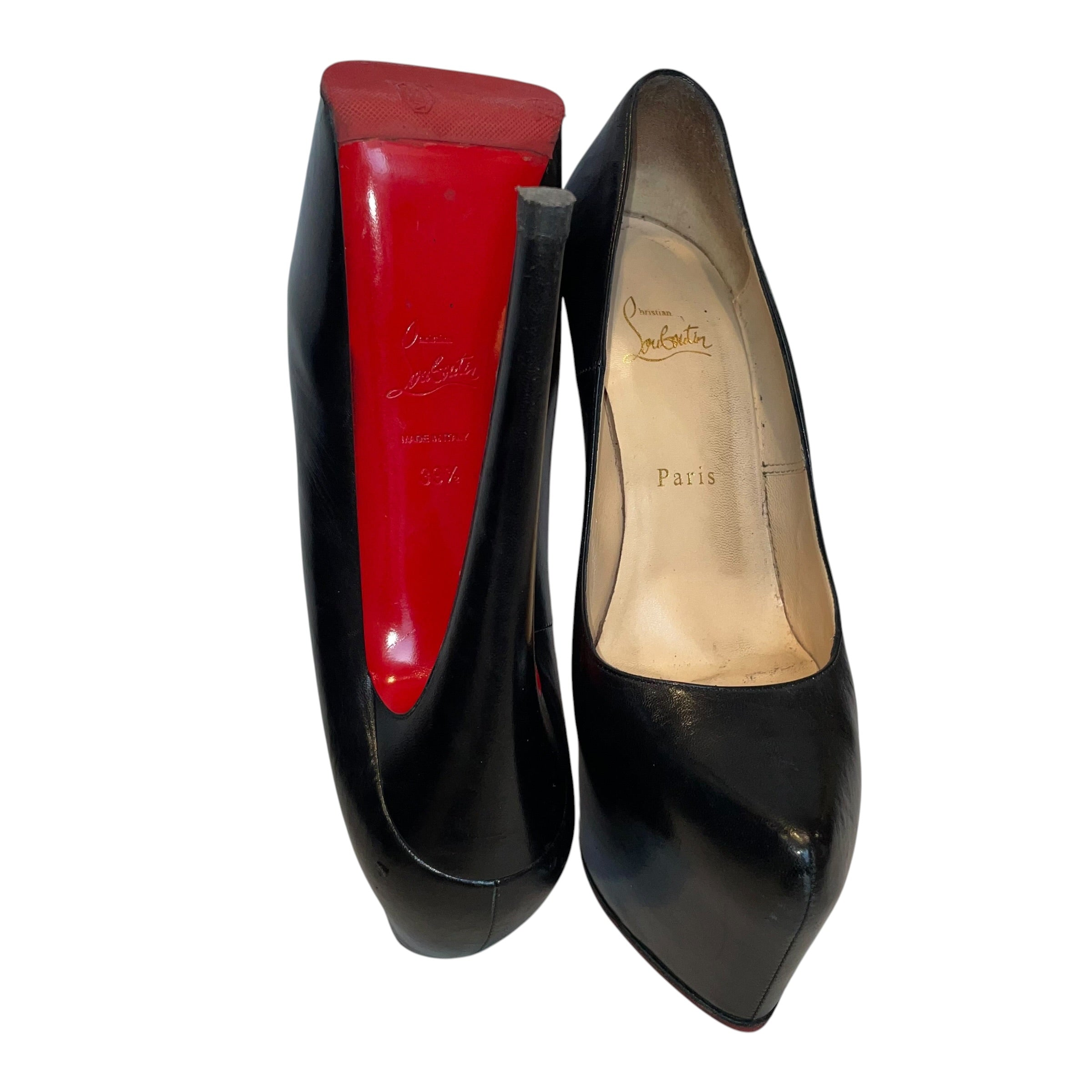 Christian Louboutin/Heels/EU 39.5/Leather/BLK/ view 4