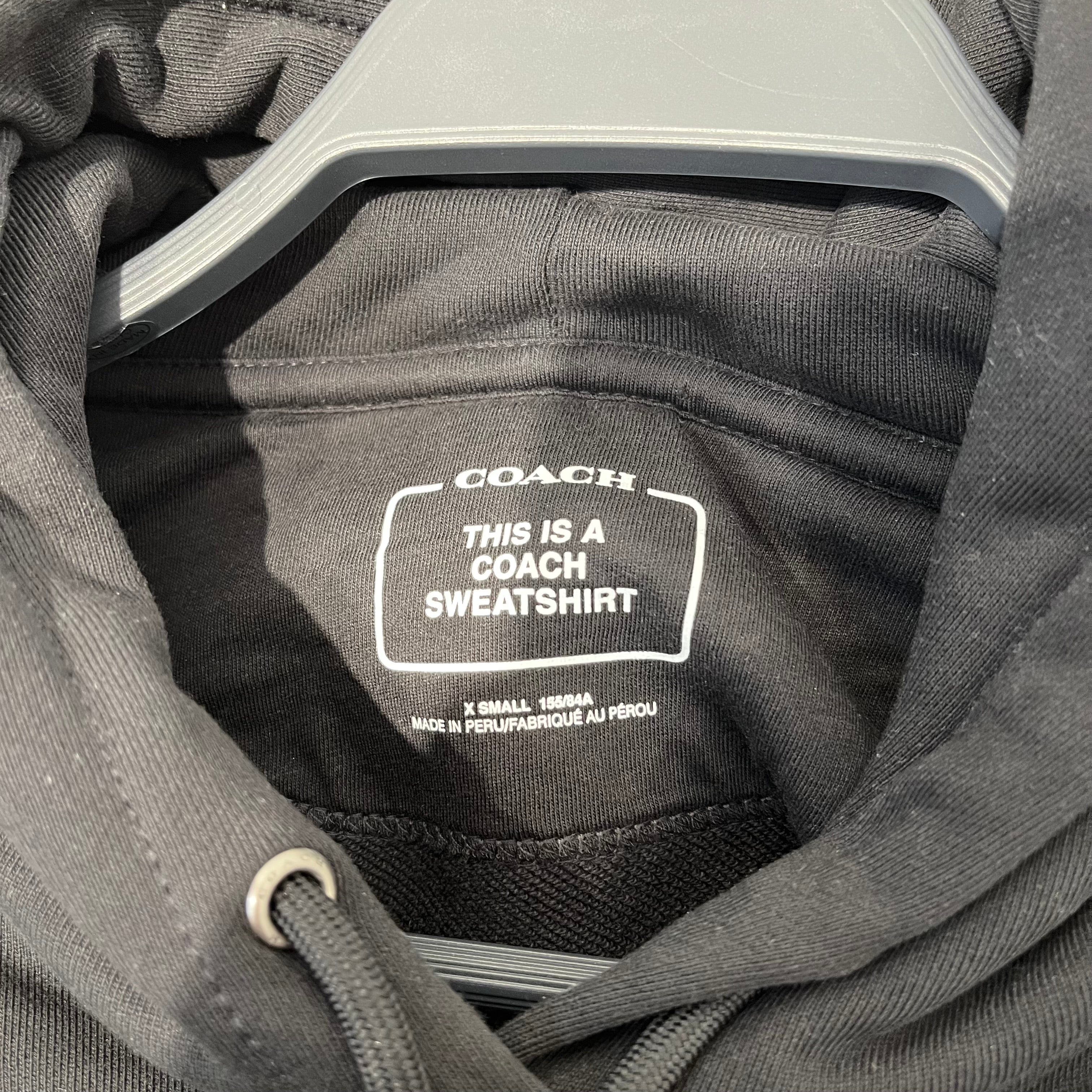 COACH/Hoodie/XS/BLK/Cotton/233092 view 3