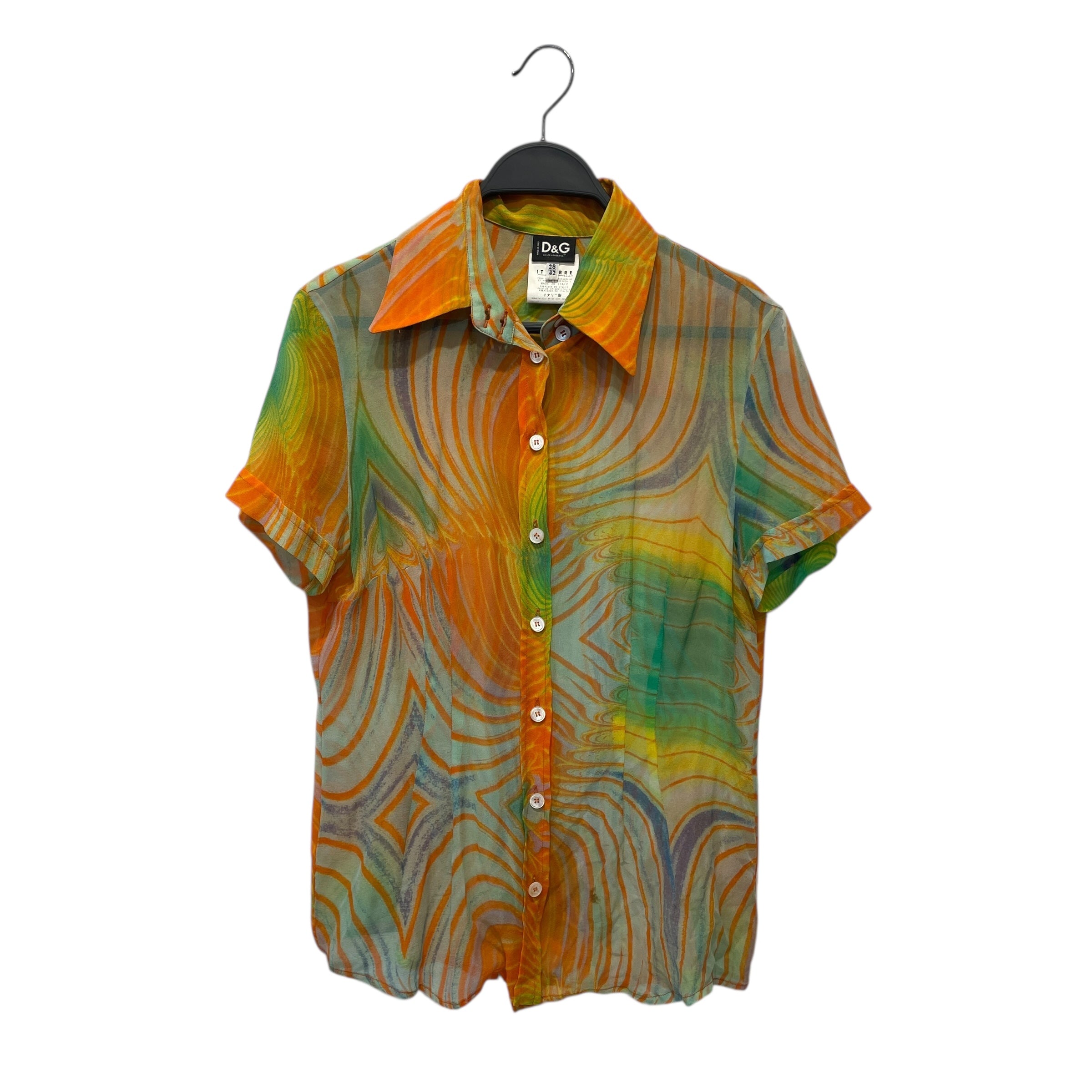 DOLCE&GABBANA/Blouse/28/All Over Print/Silk/MLT/D&G SEE THROOUGH ELEGANT view 1