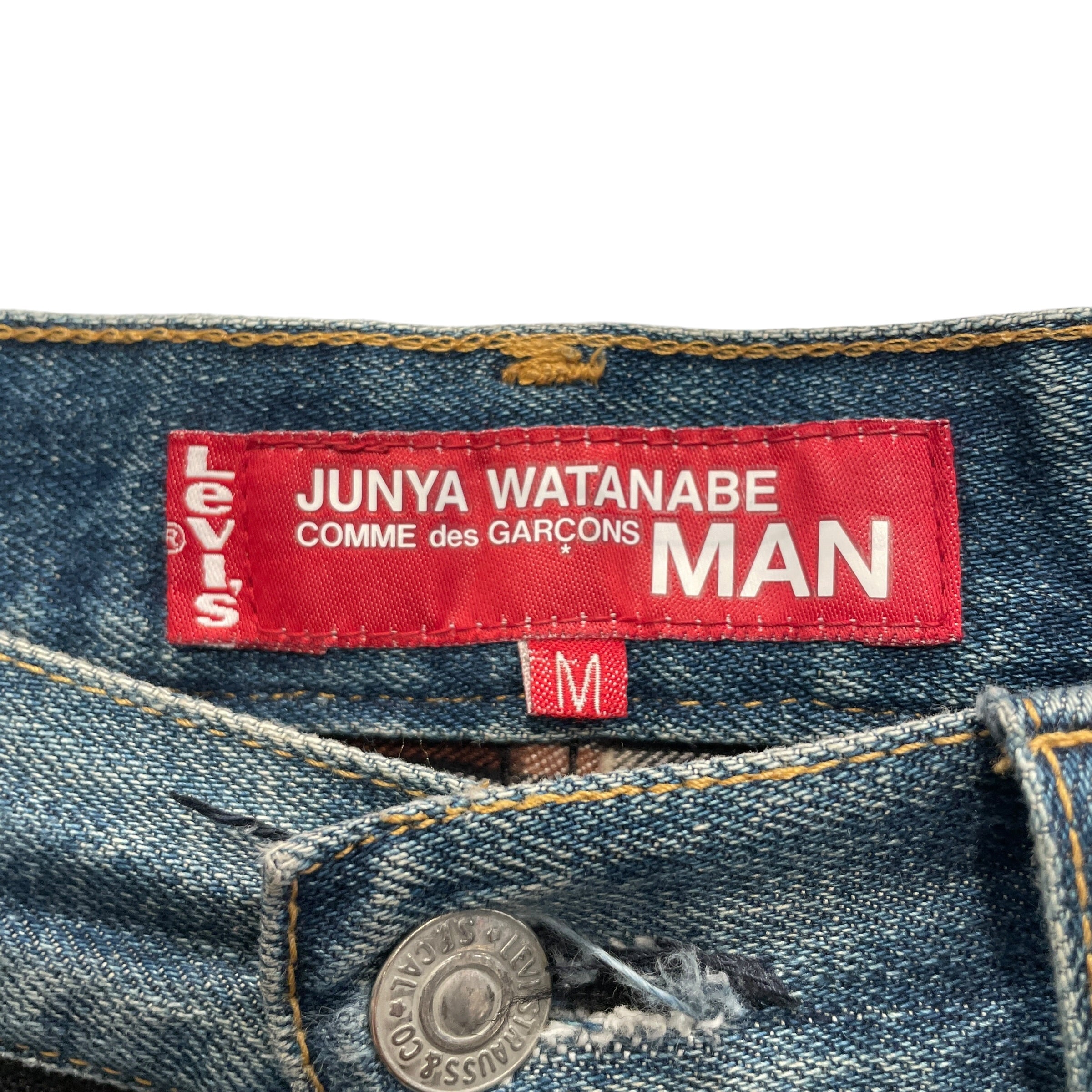 JUNYA WATANABE COMME des GARCONS/Levi's/Pants/M/Cotton/BLK/Plaid/PLAID IN CHINO/DEN view 3