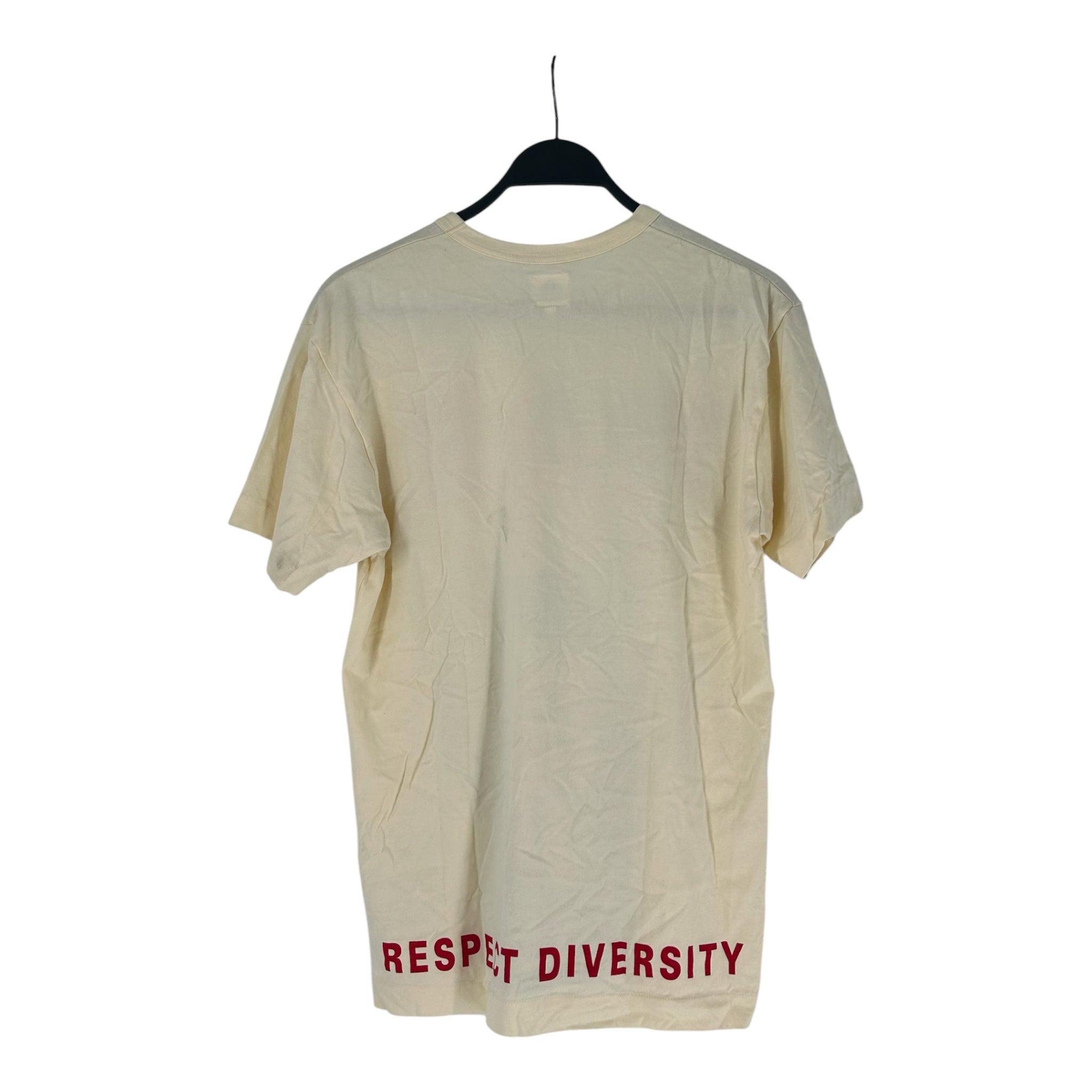 Walter Van Beirendonck/COMME des GARCONS/T-Shirt/XL/Cotton/CRM/war view 2