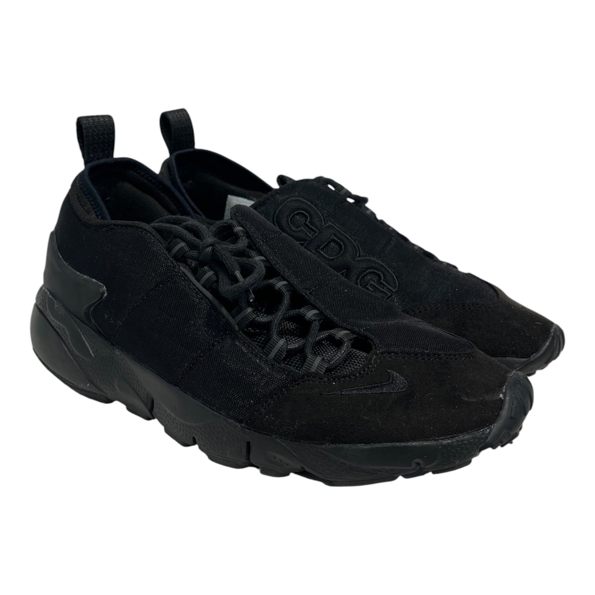 BLACK COMME des GARCONS/NIKE/Low-Sneakers/US 8/Nylon/BLK/BV0075-001 CDG LOGO view 1