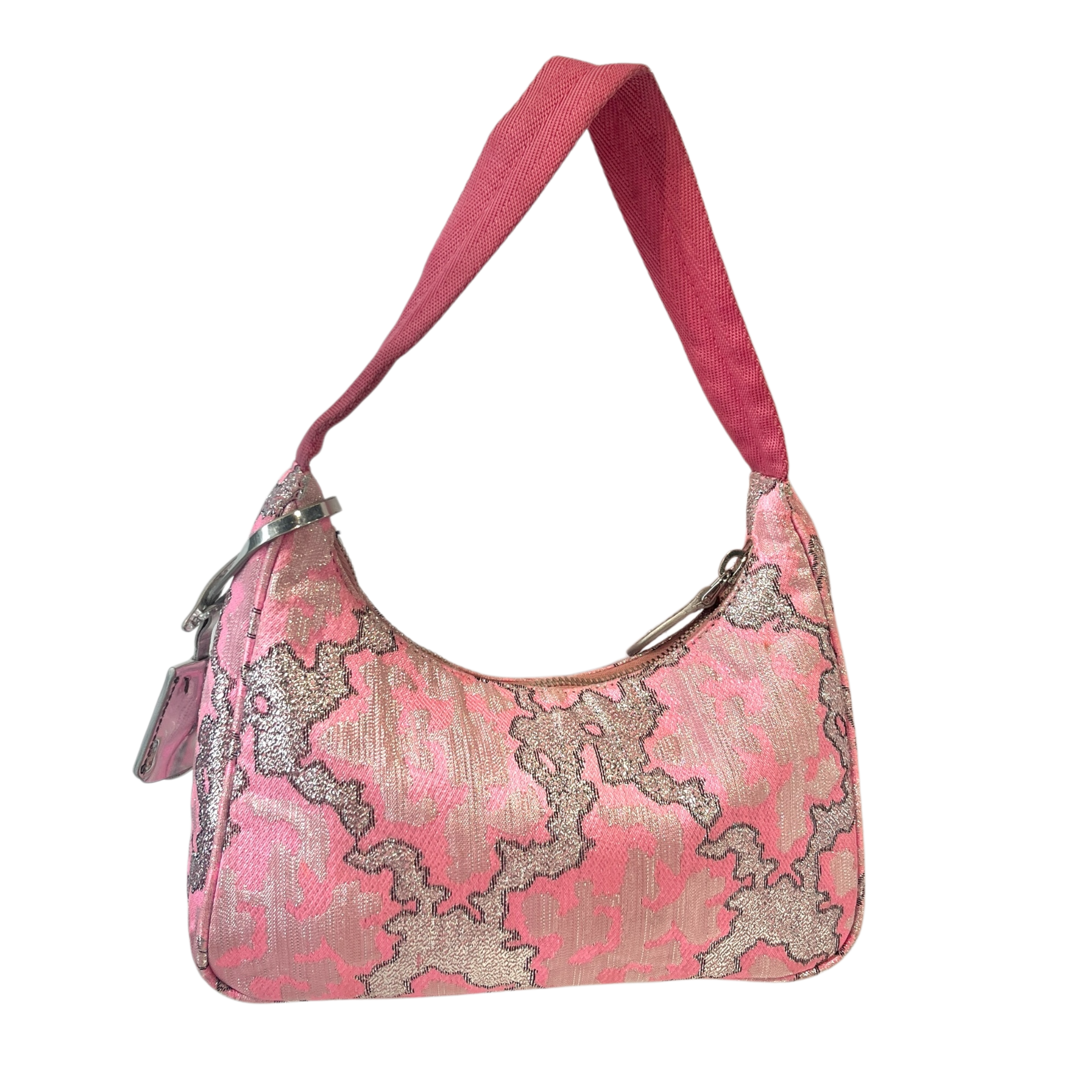 PRADA/Hand Bag/All Over Print/Cotton/PNK/RE-EDITION 2000 view 2