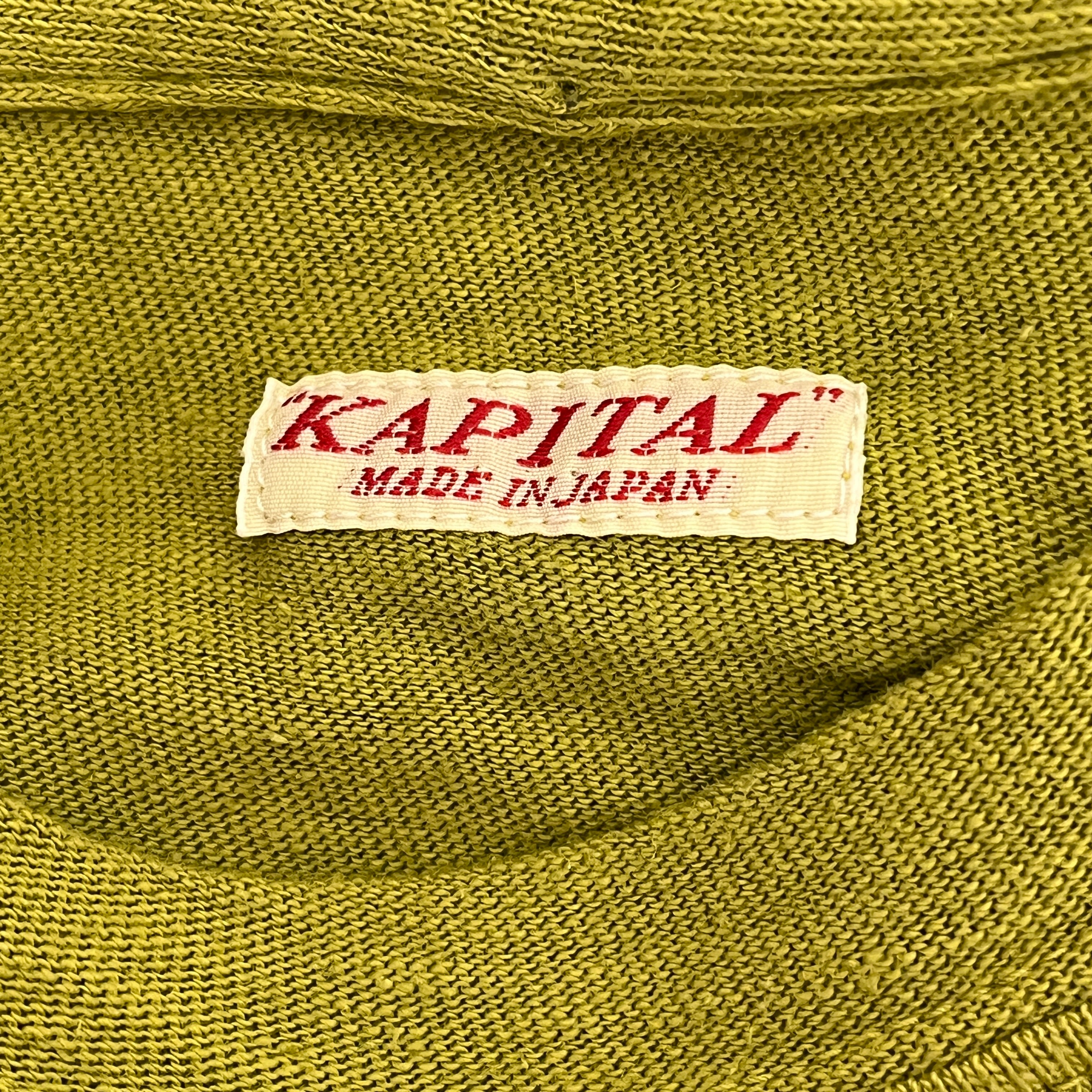 KAPITAL/T-Shirt/3/Cotton/GRN/Pocket T-Shirt view 3