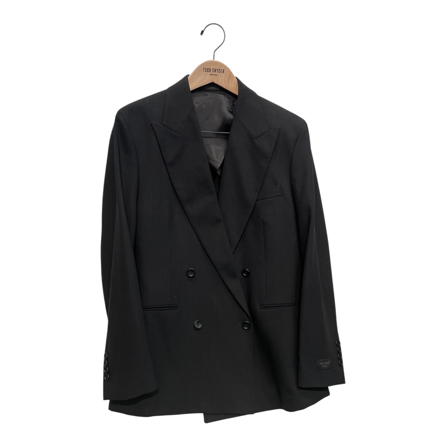 TODD SNYDER/T&B Set/40/Wool/BLK/POKE STITCH TRIM view 1