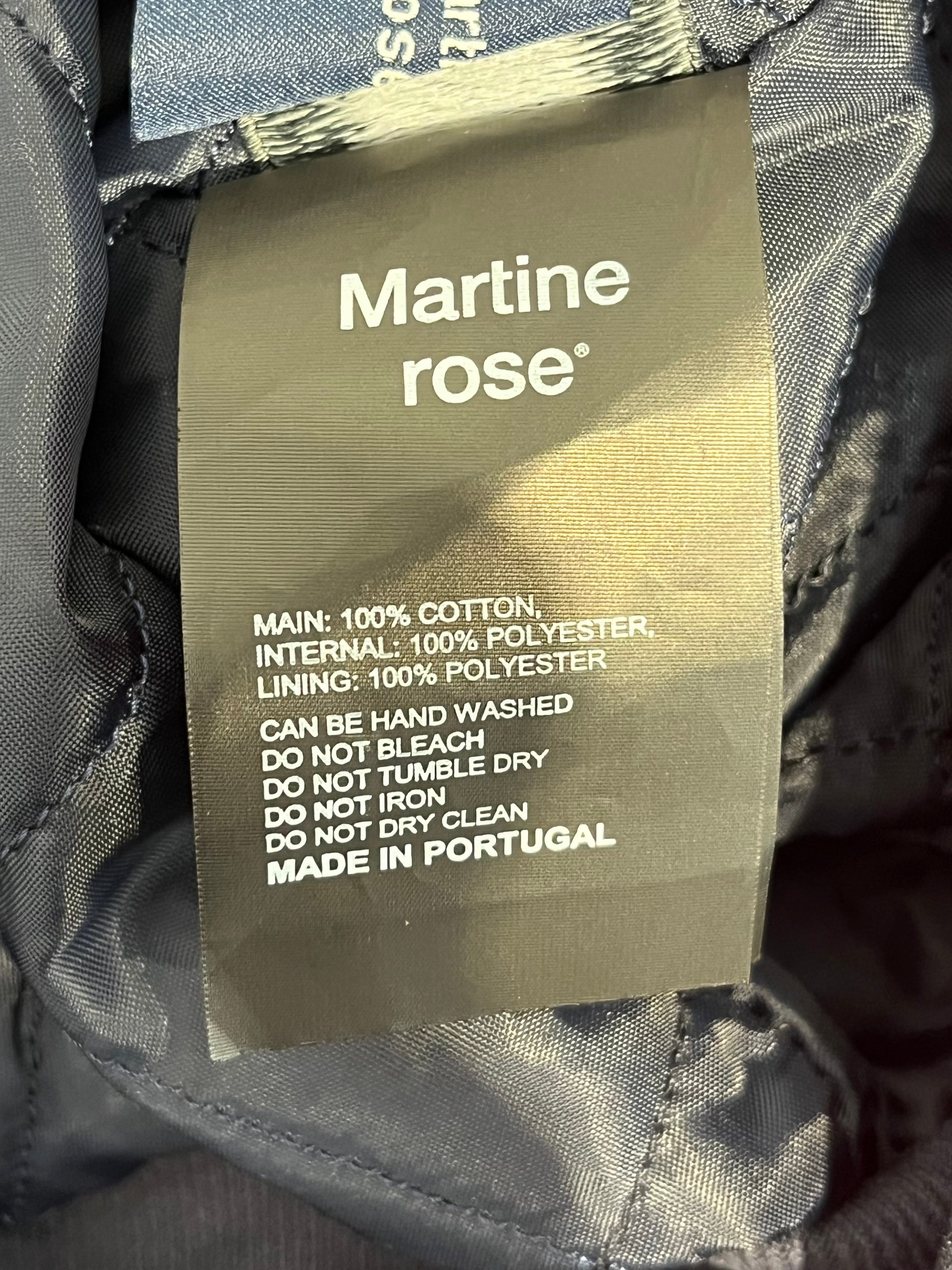 MARTINE ROSE/Zip Up Hoodie/L/Cotton/NVY/BIG BUSINESS BAGGY HOODIE view 4