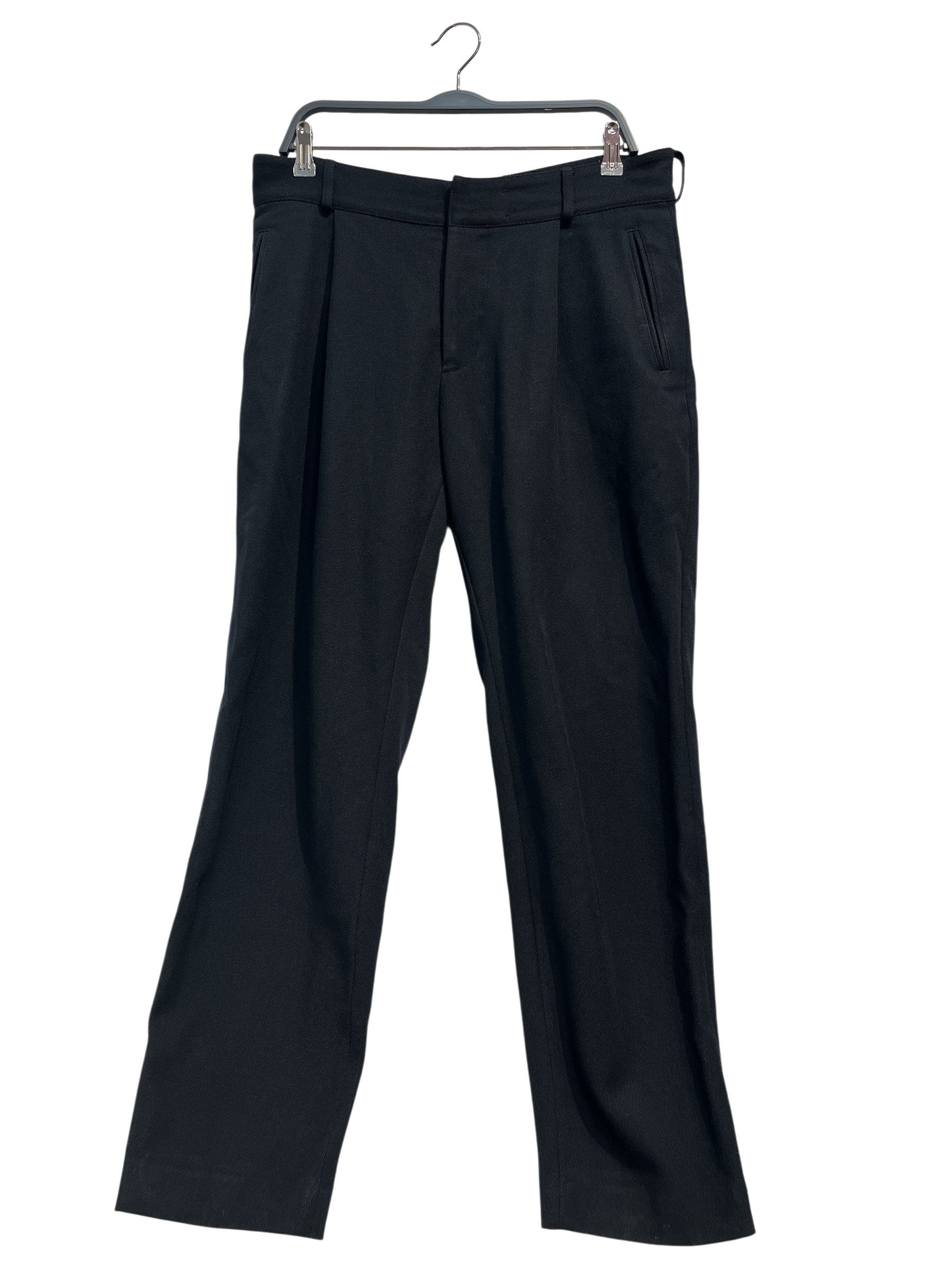 DRIES VAN NOTEN/Pants/52/Wool/BLK/pleated flap pockets view 1