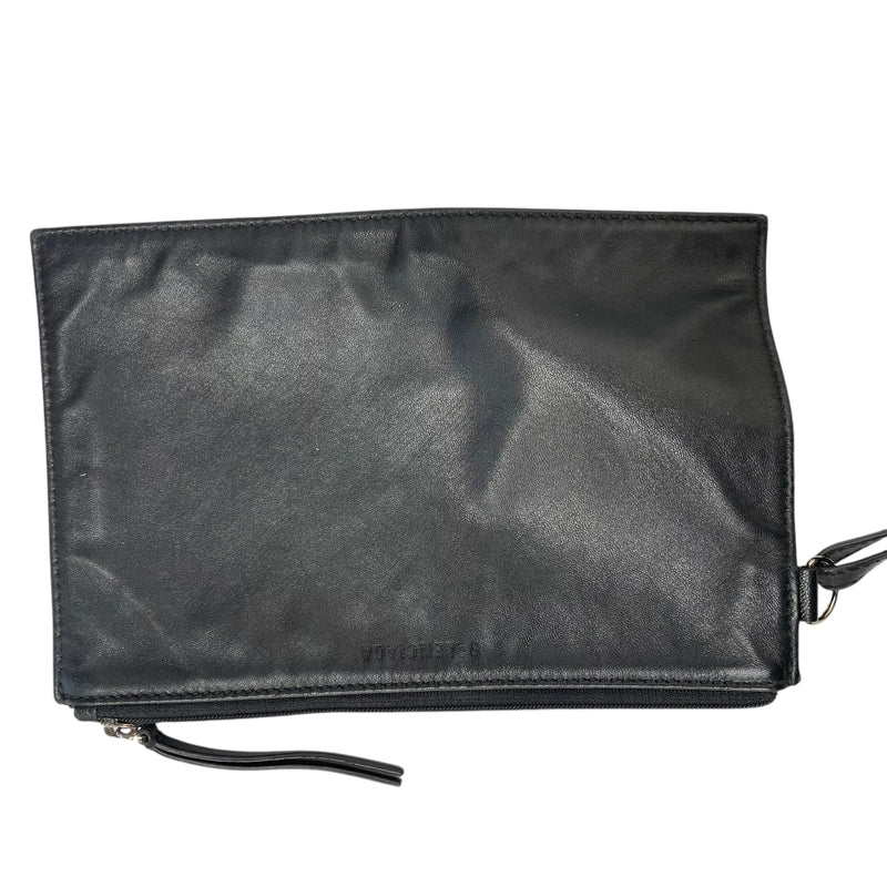 BALENCIAGA/Clutch Bag/L/Leather/BLK/BALENCIAGA CAT BAG
