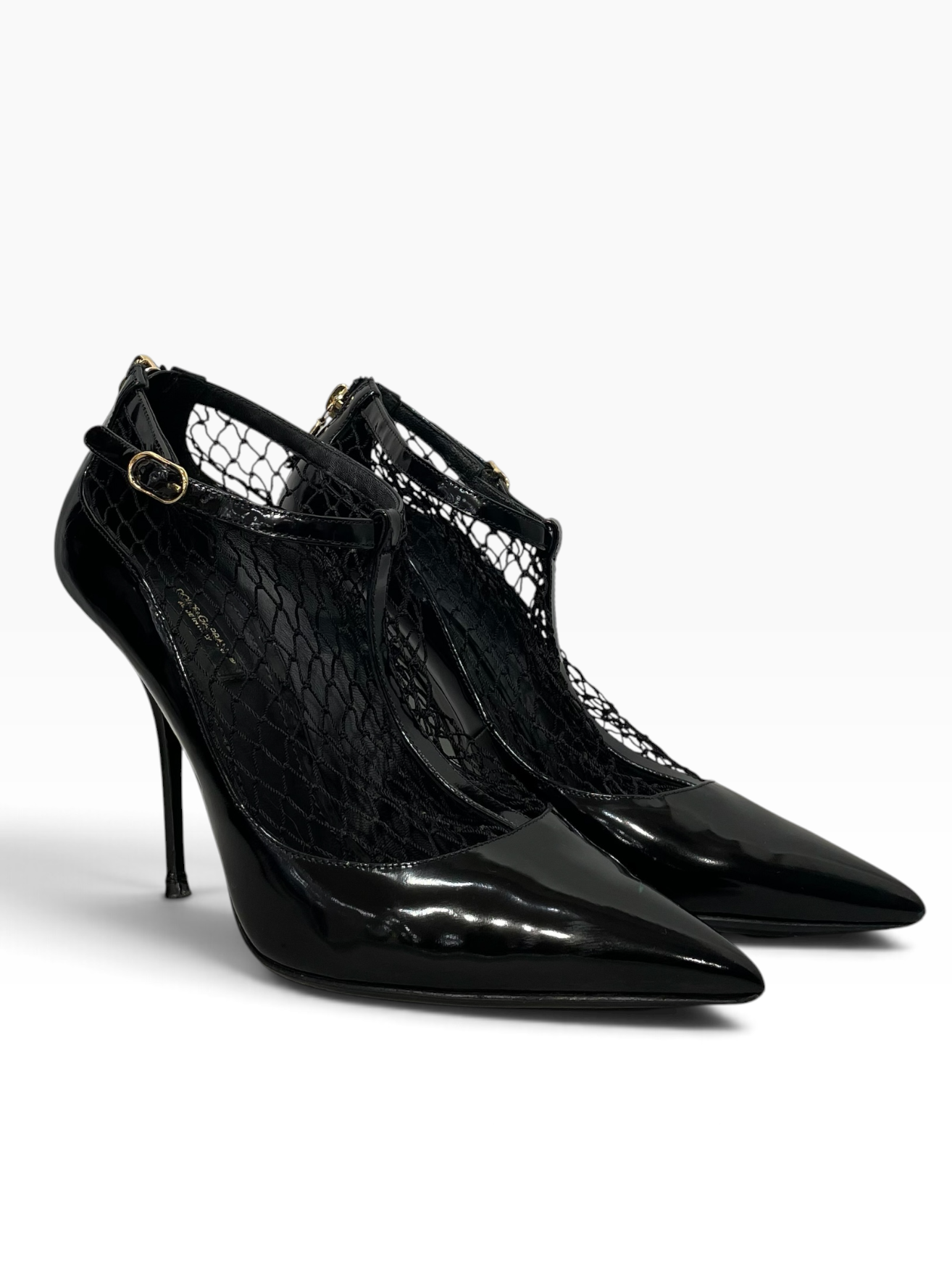 DOLCE&GABBANA/Heels/EU 39/Leather/BLK/ view 1