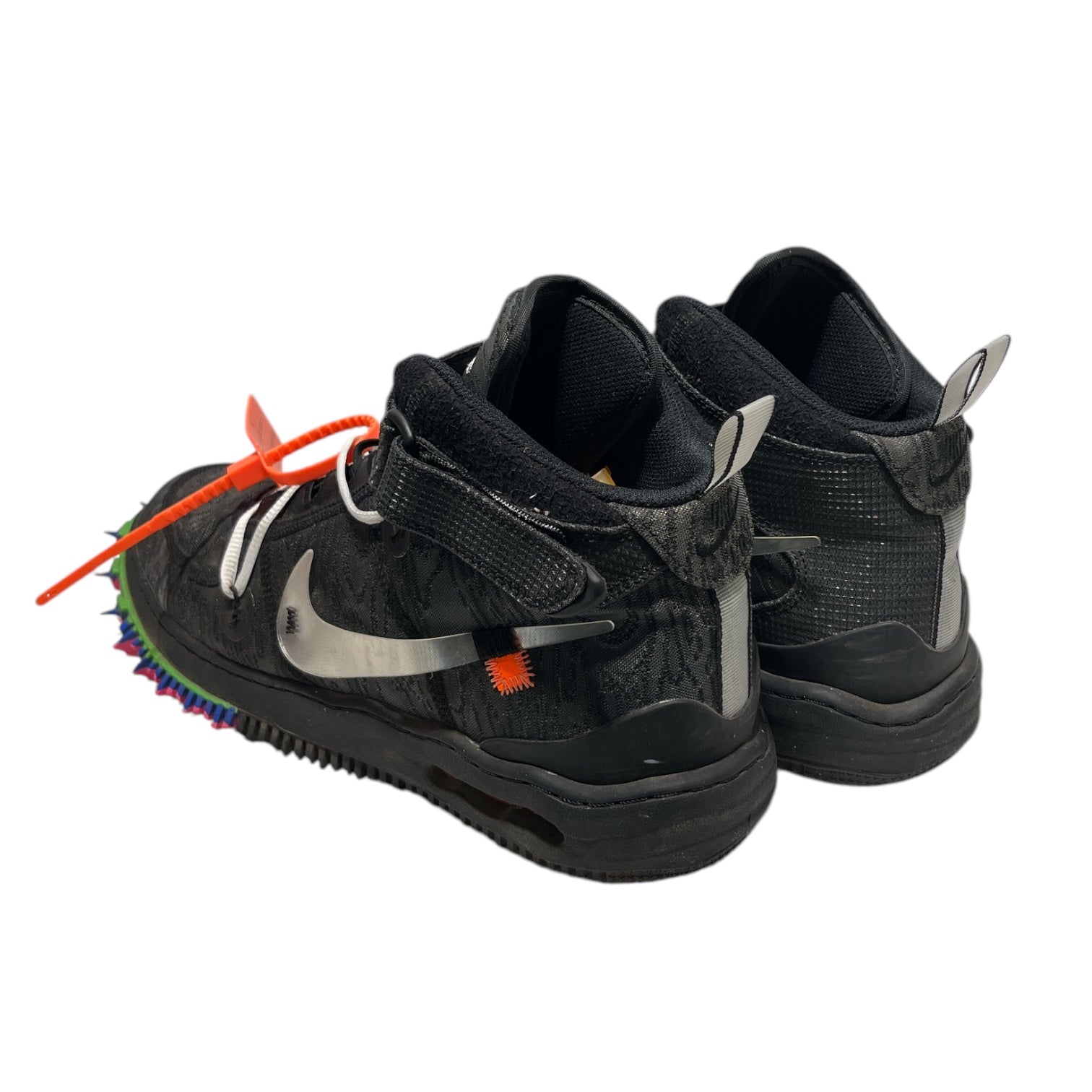 OFF-WHITE/NIKE/Hi-Sneakers/US 13/Nylon/BLK/AIR FORCE 1 MID SP view 2