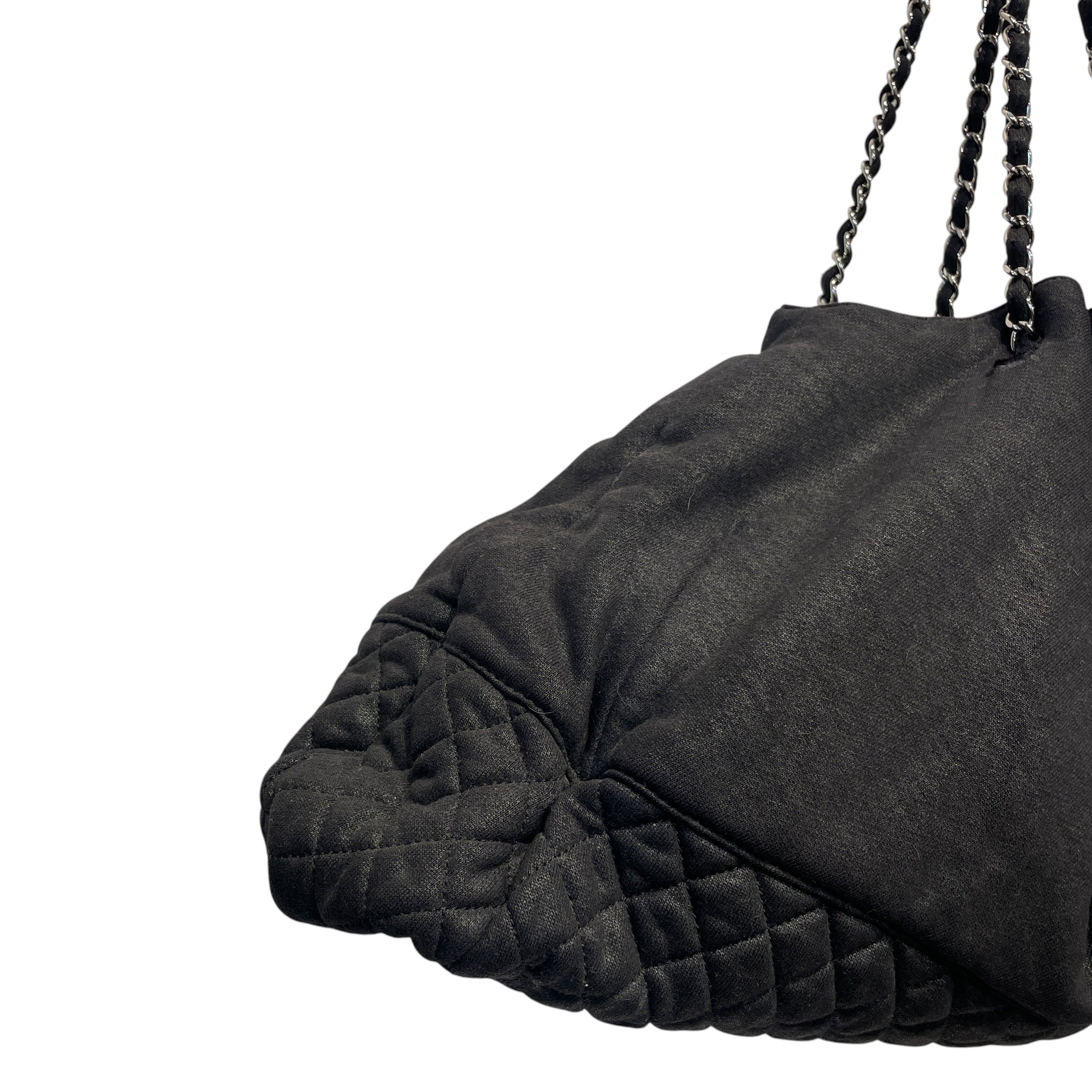 CHANEL/Tote Bag/Cotton/BLK/2008 CRUISE BAG view 6
