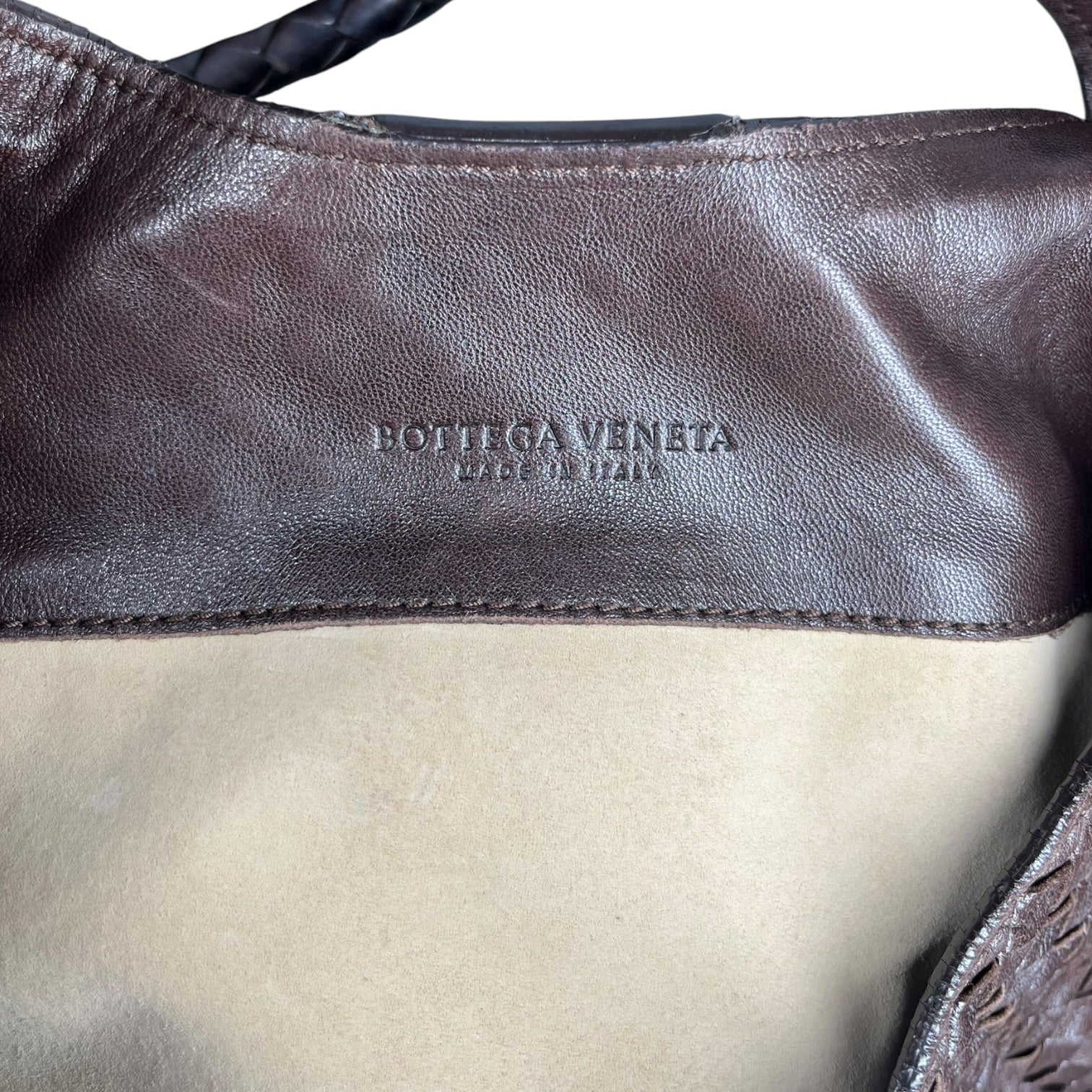BOTTEGA VENETA/Hand Bag/Leather/BRW/Intrecciato Woven Hobo Bag view 5