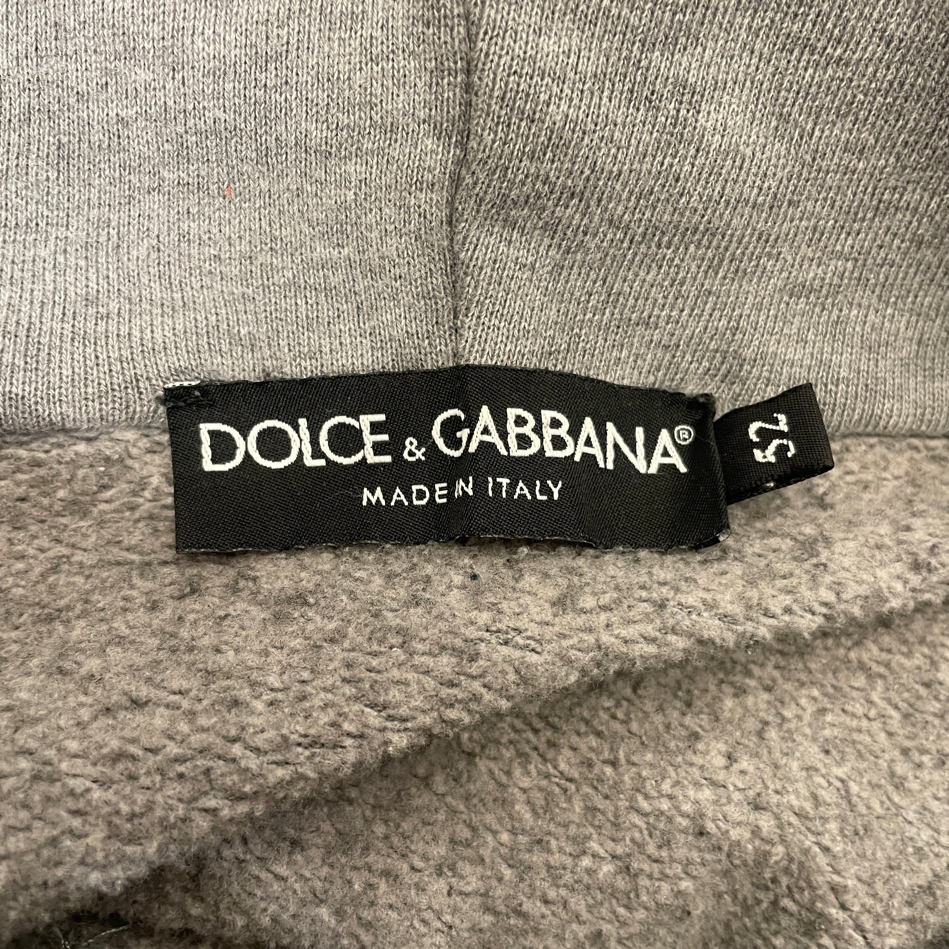 DOLCE&GABBANA/Hoodie/52/Cotton/GRY/GRAFFITI view 3