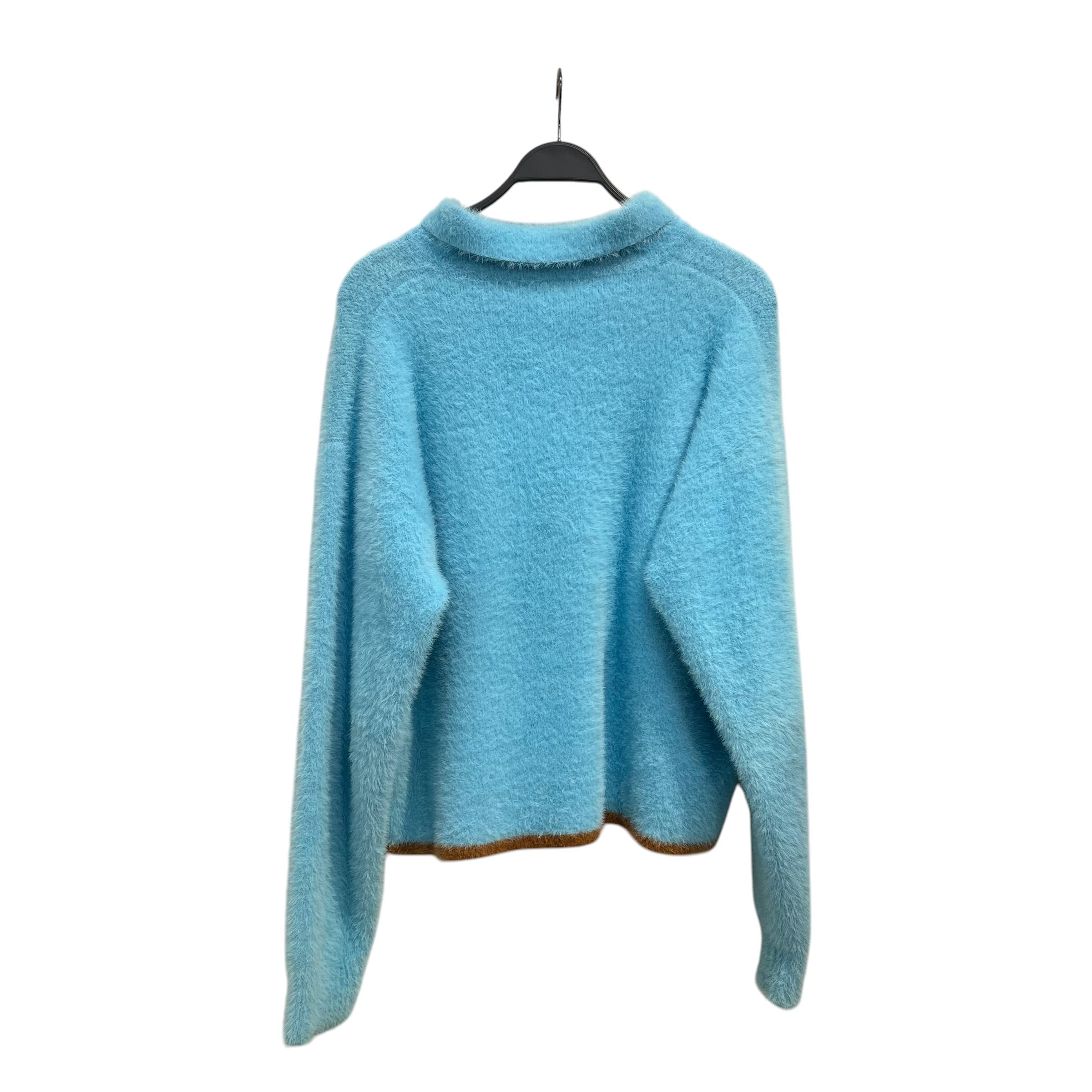 JACQUEMUS/Polo Shirt/M/Polyester/BLU/BROWN BOTTOM view 2