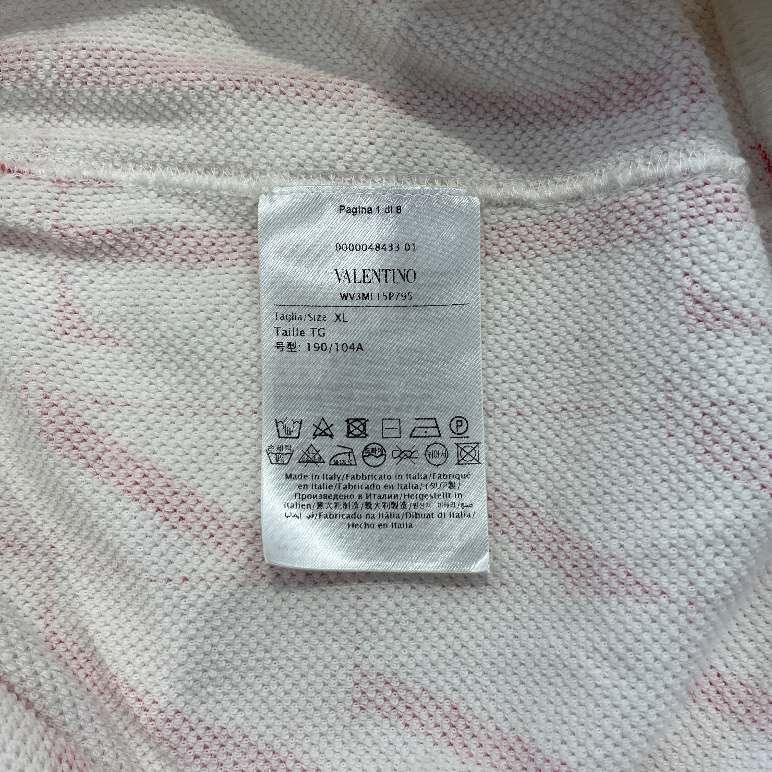 VALENTINO/Hoodie/XL/Monogram/Cotton/WHT/VNTN view 4