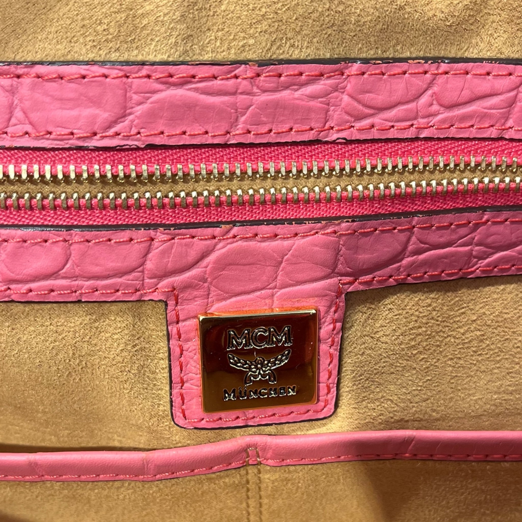 MCM/Hand Bag/Leather/PNK/SATCHEL HANDBAG V0928 view 3