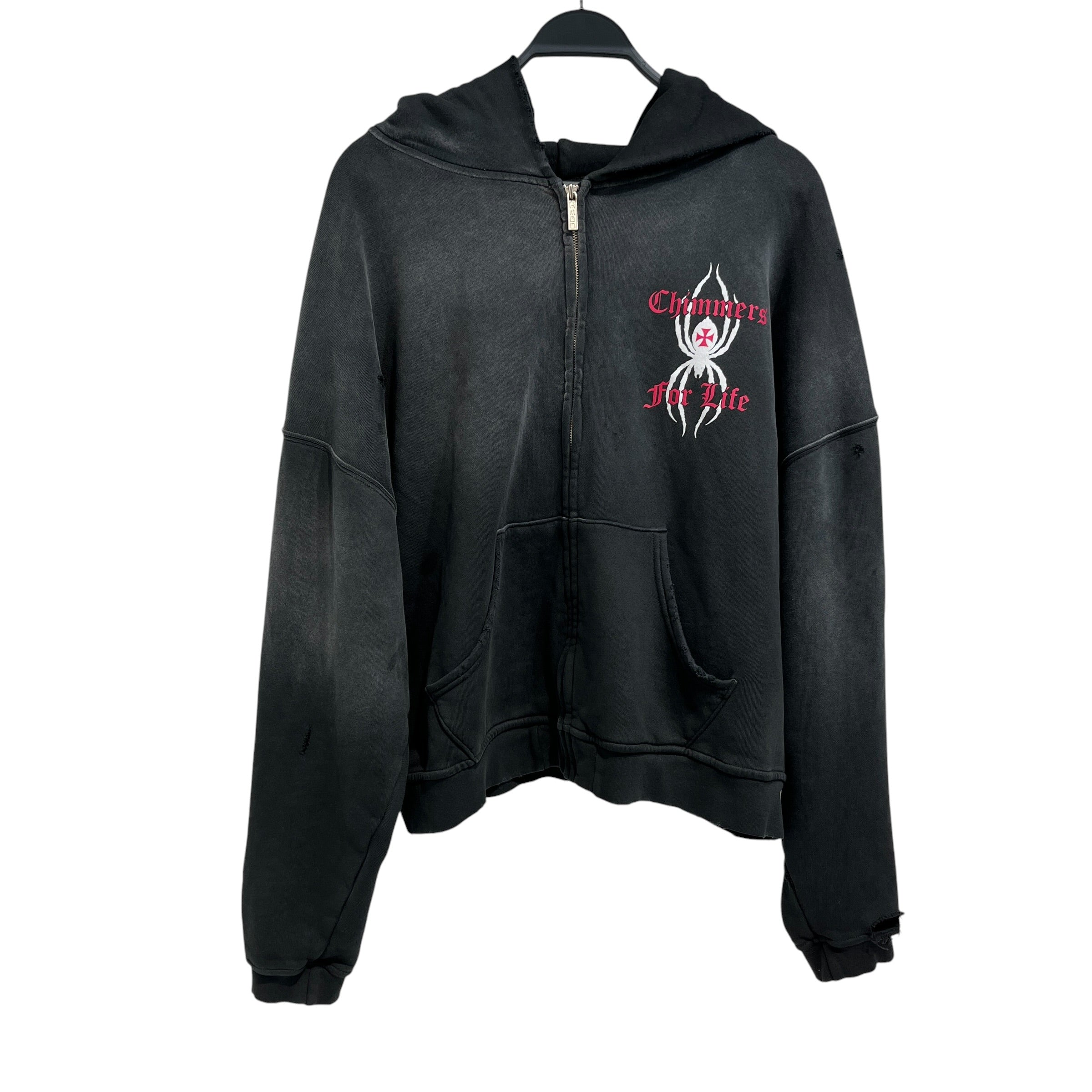HMDD(Happy Memories Don't Die)/Hoodie/M/Graphic/Cotton/BLK/Spider Graphic view 1