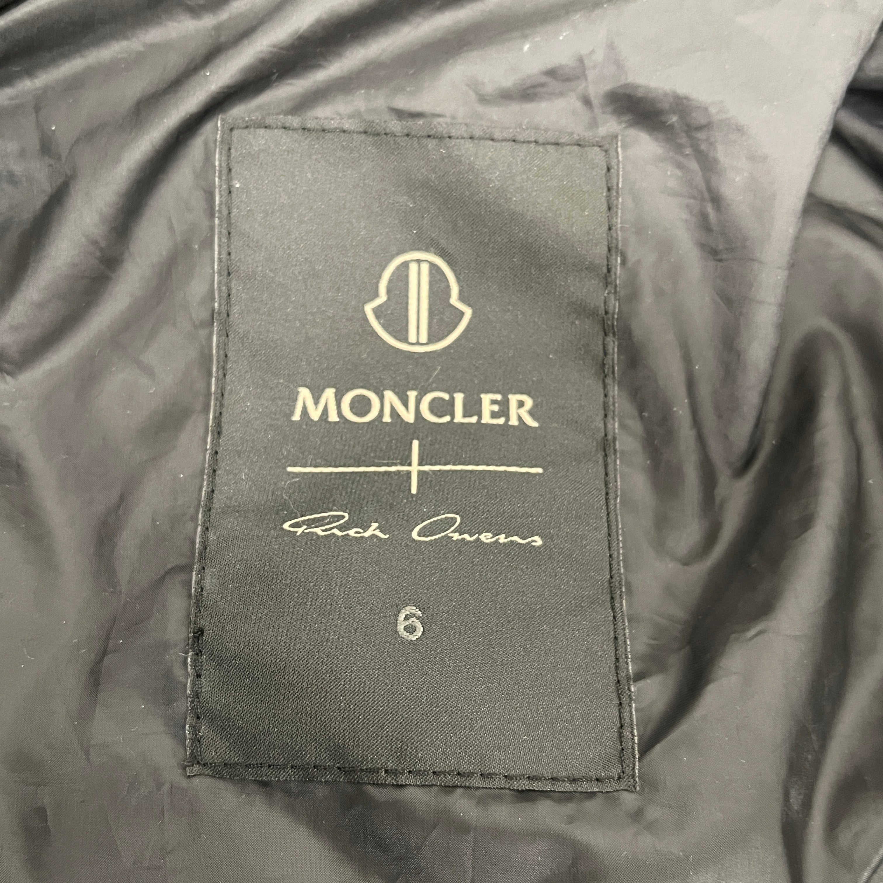 MONCLER/Rick Owens/Puffer Jkt/2/Nylon/BLK/Radiance Peter Jacket view 3